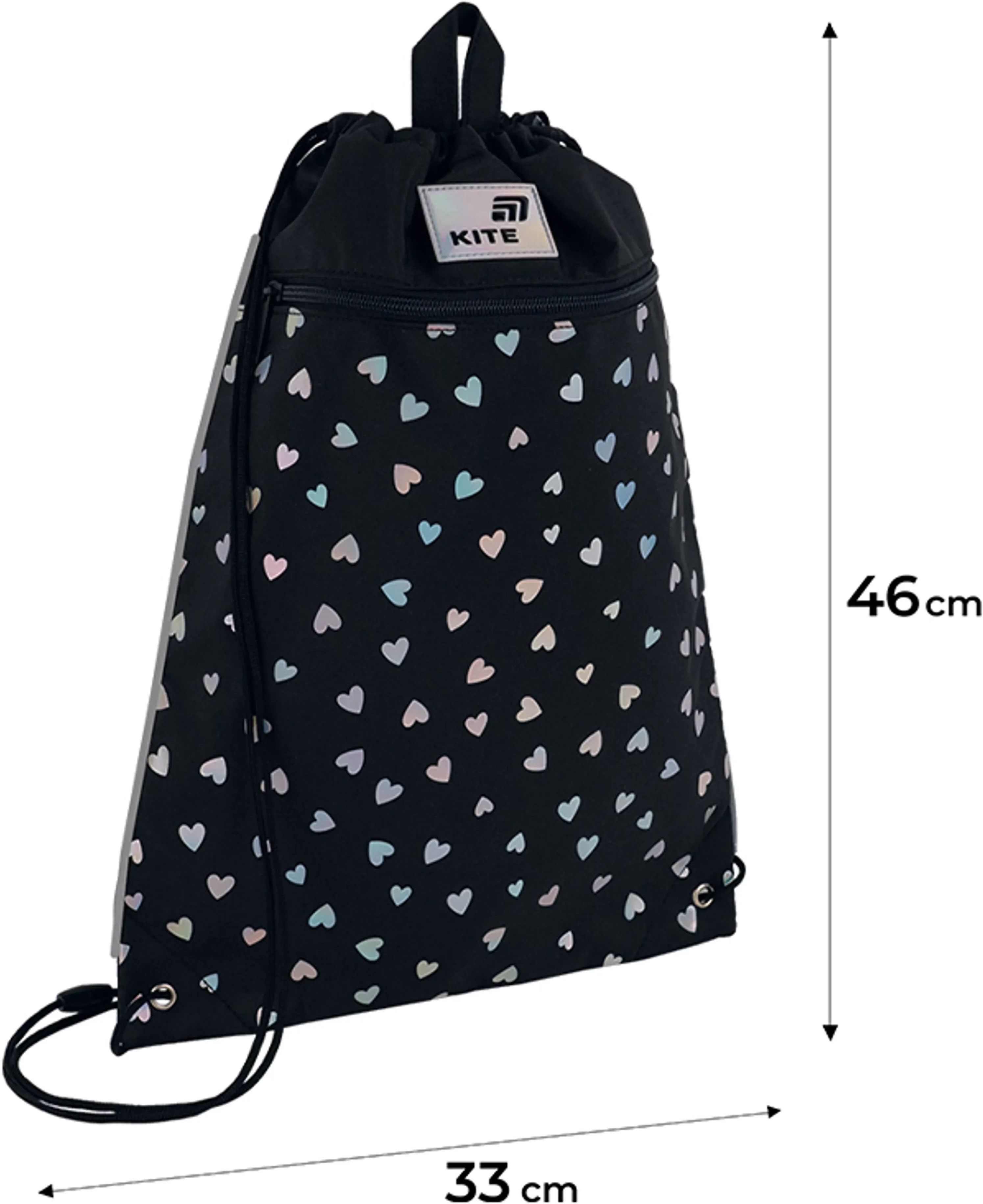 Сумка для взуття Kite Black&amp;Silver K26-601M-14фото