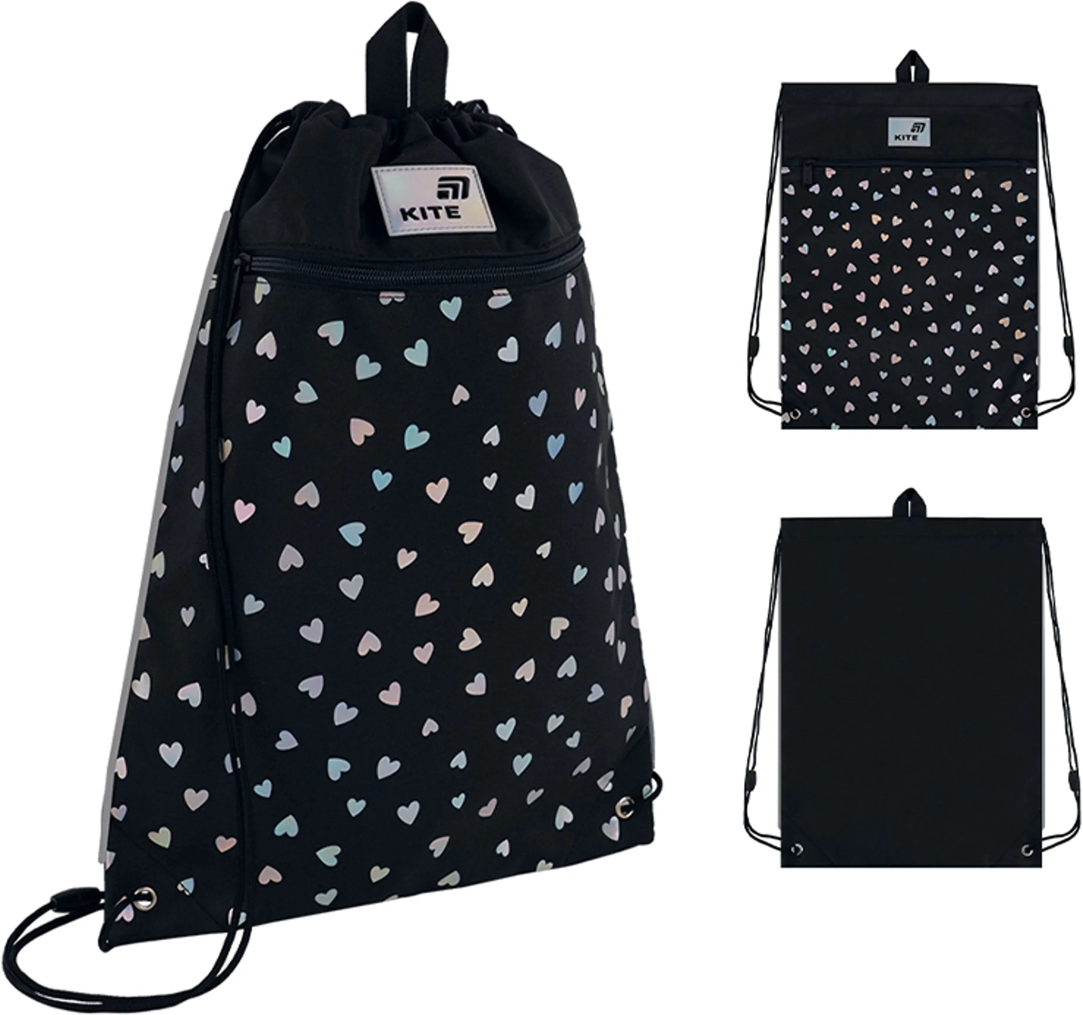 Сумка для взуття Kite Black&amp;Silver K26-601M-14фото