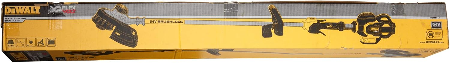 Триммер садовый аккумуляторный DeWALT 54В 38см без АКБ и ЗУ (DCM571N) фото 