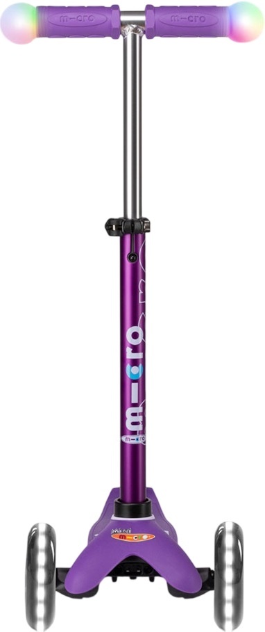 Самокат Micro серії Mini Deluxe Magic – Фіолетовий (до 50 kg, триколісний, світло)фото5