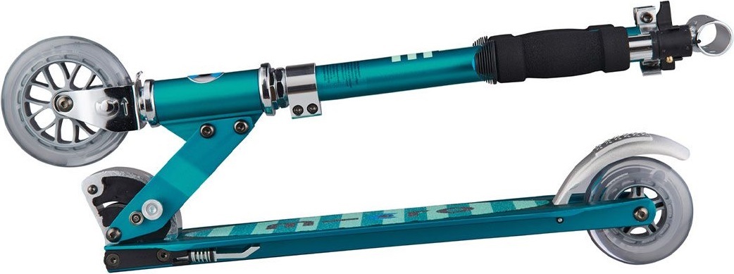 Самокат Micro серии Sprite LED – Бензин (до 100 kg, двухколесный, свет) фото 