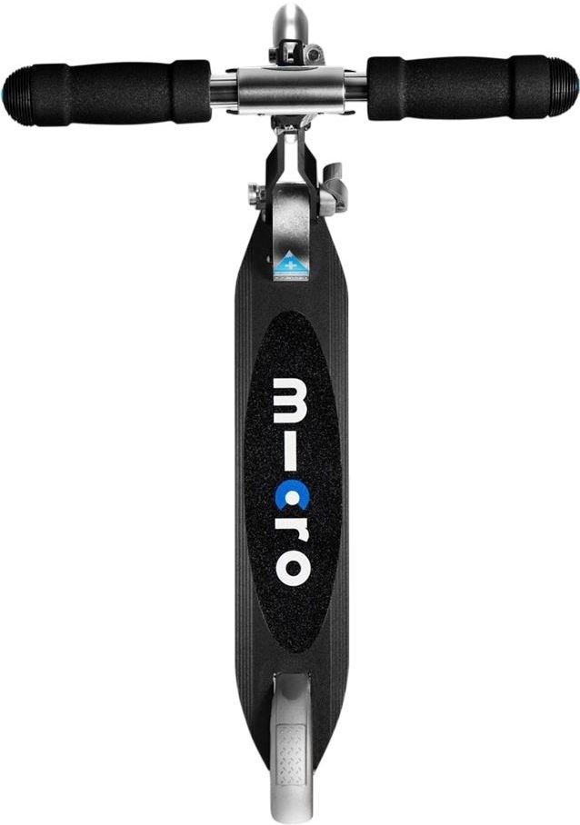 Самокат Micro серии Sprite LED – Черный (сложный, до 100 kg, двухколесный, свет) фото 