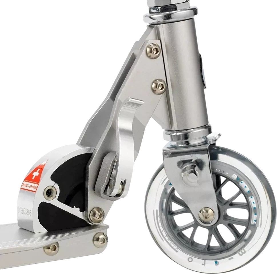 Самокат Micro серії Sprite – Матовий Сріблястий (до 100 kg, двоколісний)фото