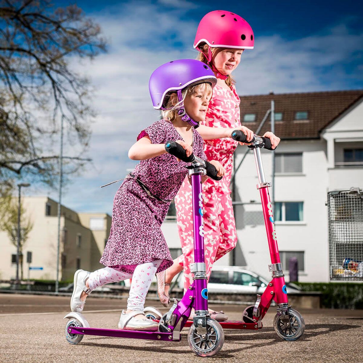 Самокат Micro серії Sprite – Рожевий (до 100 kg, двоколісний)фото