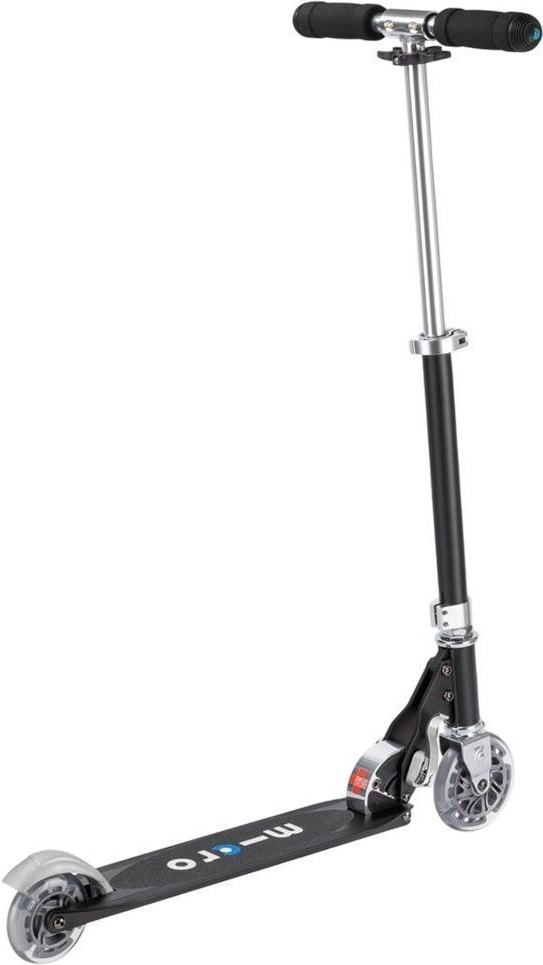 Самокат Micro серії Sprite – Чорний (до 100 кг (kg), двоколісний)фото