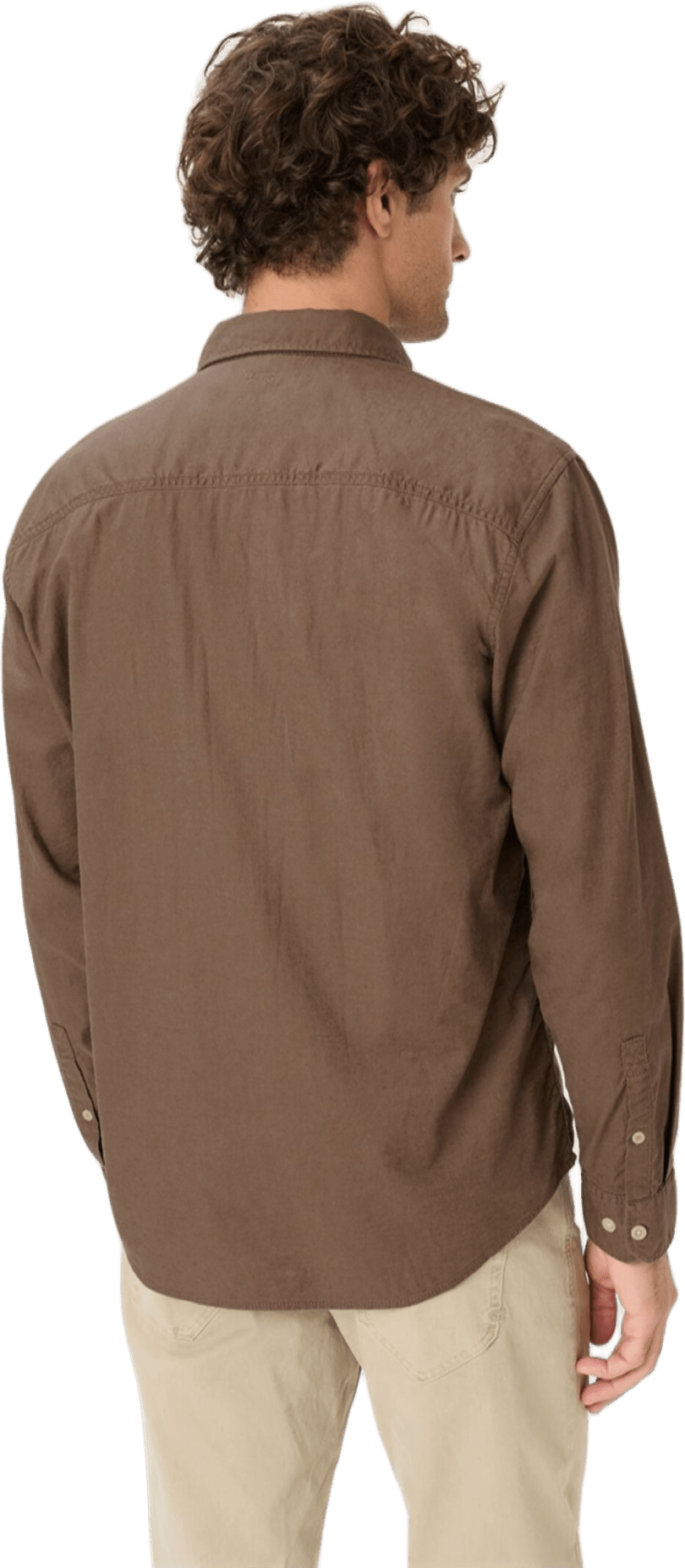 Рубашка мужская Camel Active Shirts 1/1 sleeves 409116-7S16-26 M коричневая фото 
