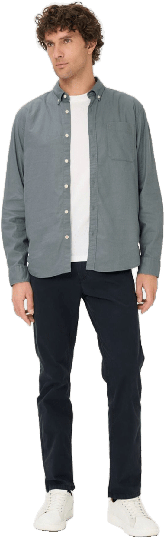 Сорочка чоловіча Camel Active Shirts 1/1 sleeves 409116-7S16-45 M темно-синяфото