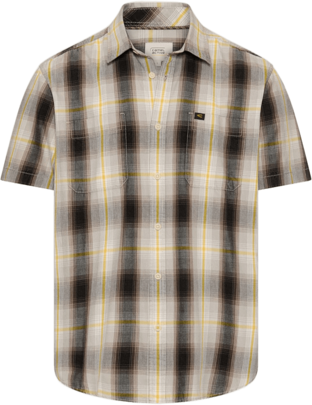 Сорочка чоловіча Camel Active Shirts 1/2 sleeves 409252-7S52-64 L жовтафото
