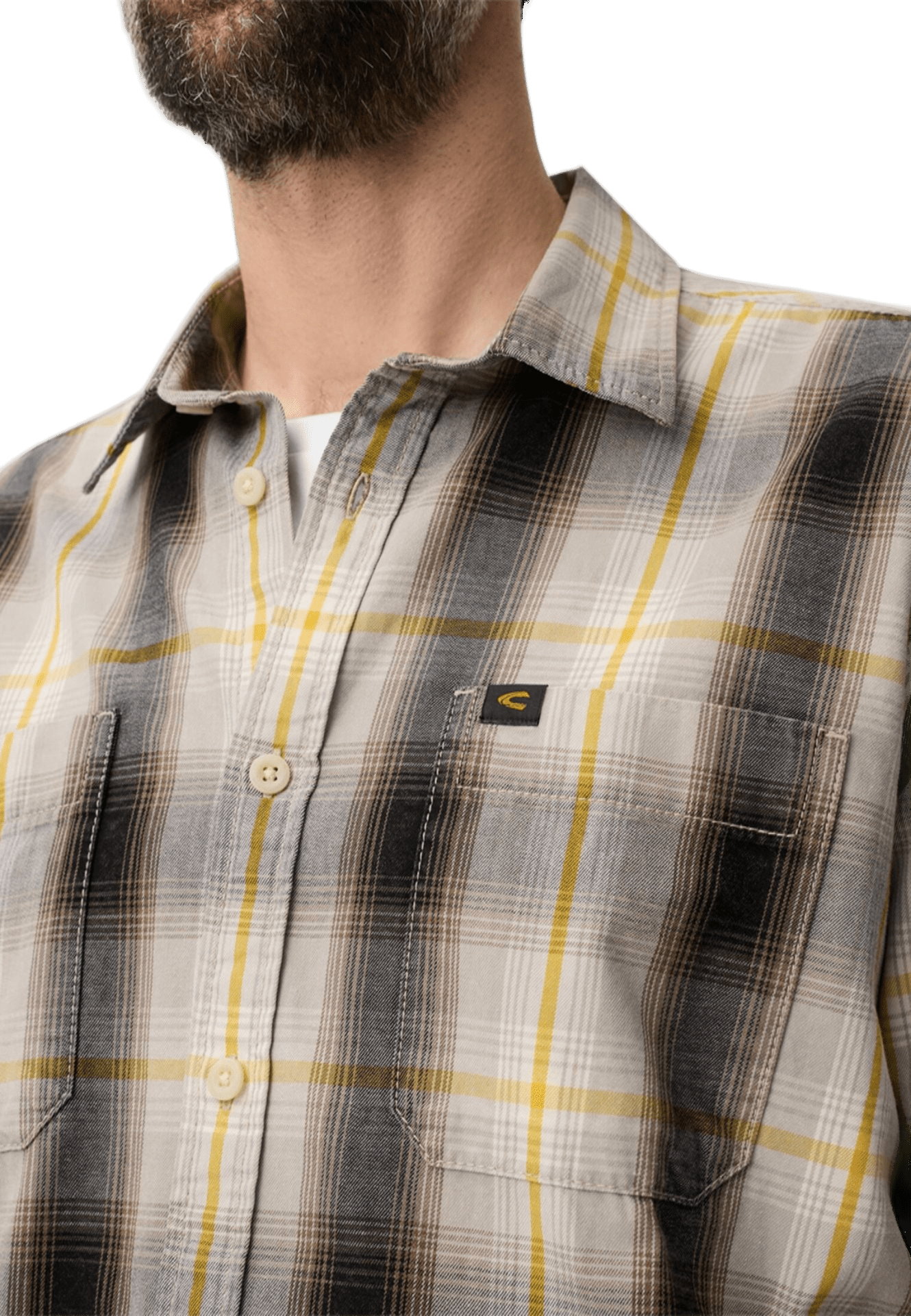 Сорочка чоловіча Camel Active Shirts 1/2 sleeves 409252-7S52-64 M жовтафото