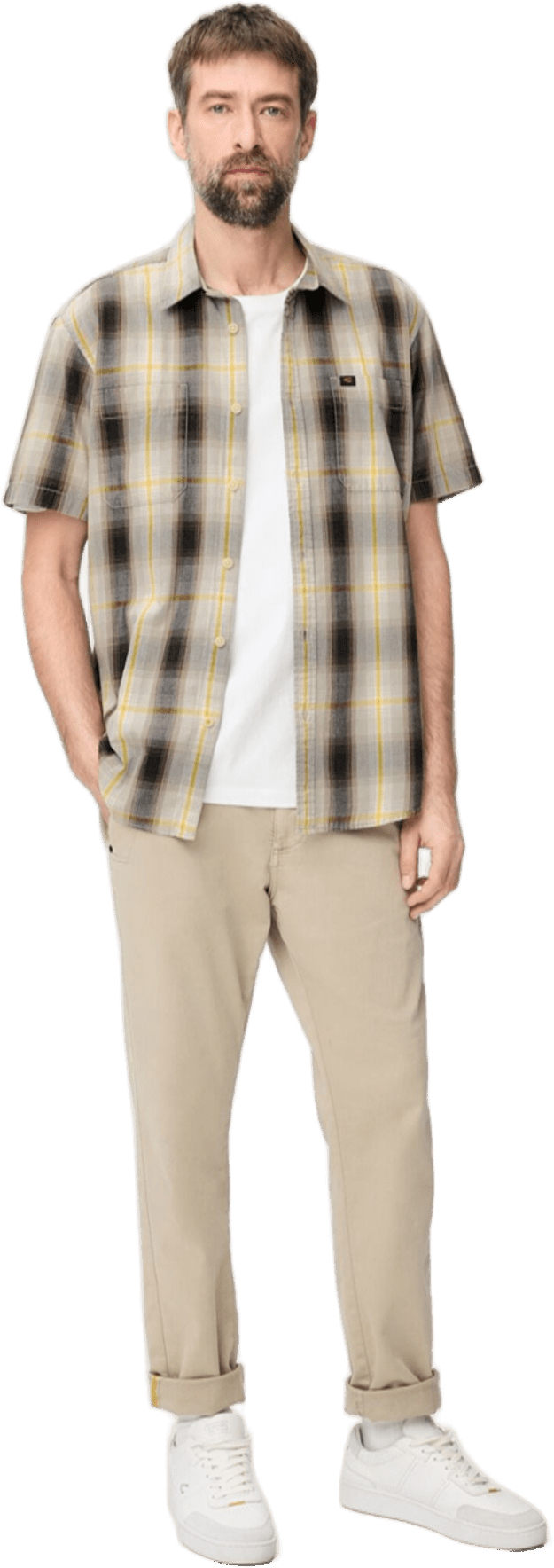 Сорочка чоловіча Camel Active Shirts 1/2 sleeves 409252-7S52-64 XL жовтафото