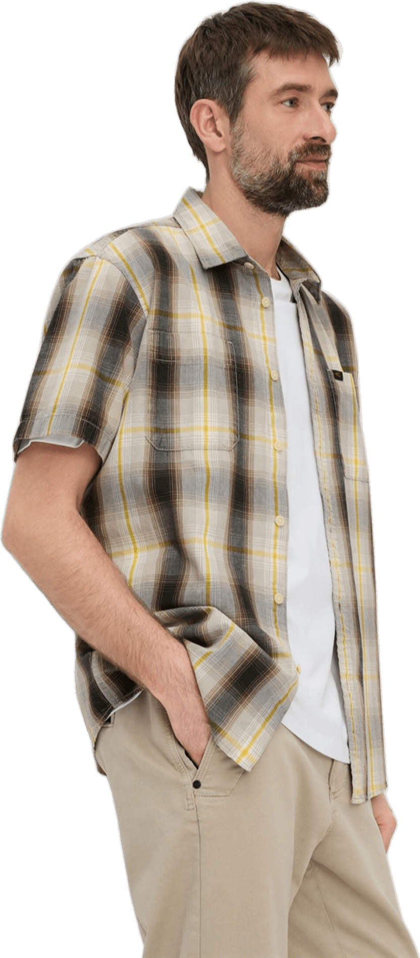 Сорочка чоловіча Camel Active Shirts 1/2 sleeves 409252-7S52-64 2XL жовтафото