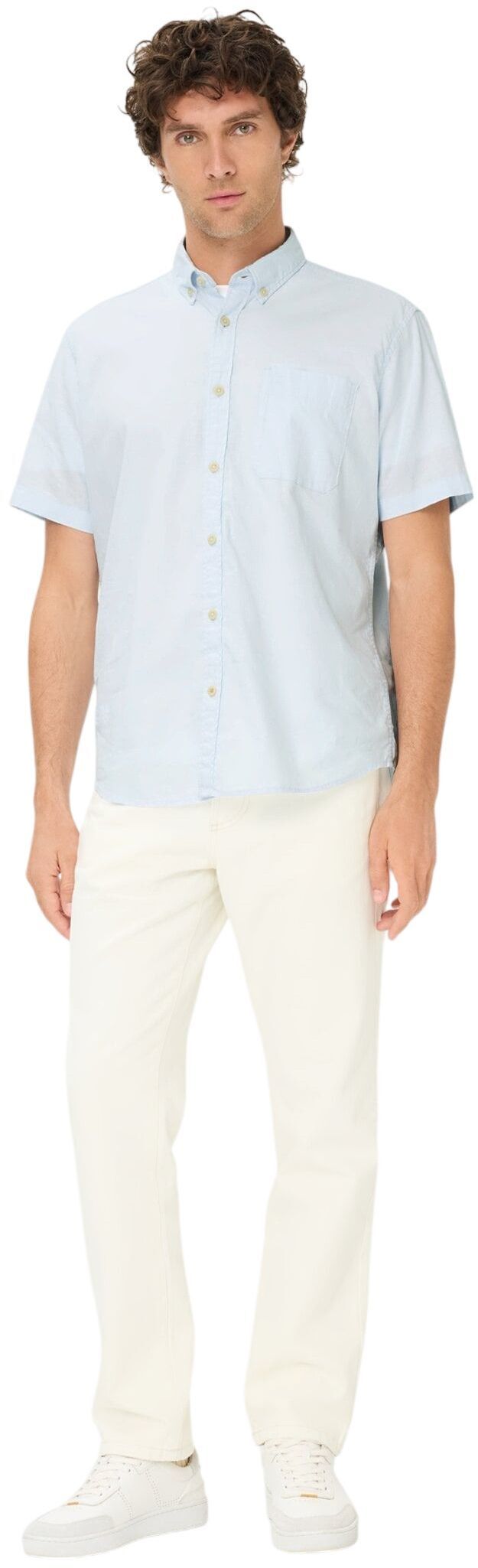 Сорочка чоловіча Camel Active Shirts 1/2 sleeves 409256-7S56-42 L блакитнафото