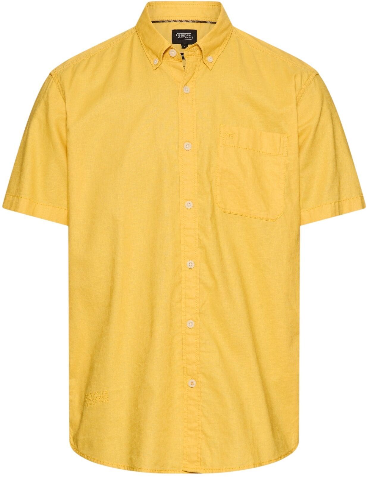 Сорочка чоловіча Camel Active Shirts 1/2 sleeves 409256-7S56-64 M жовтафото
