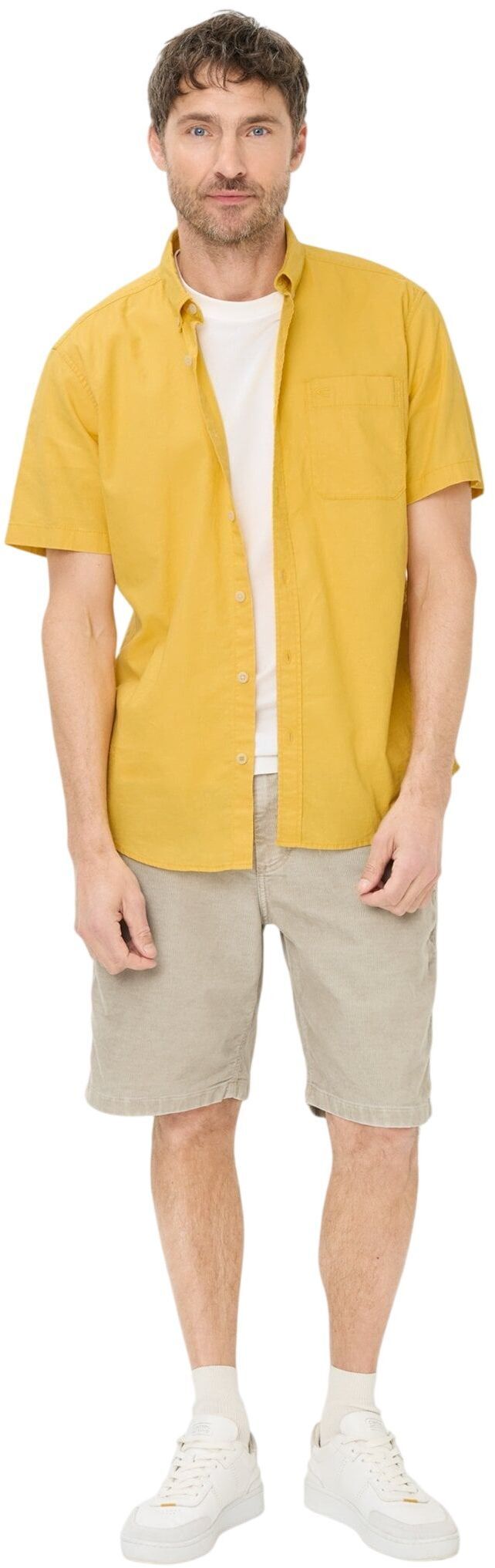 Сорочка чоловіча Camel Active Shirts 1/2 sleeves 409256-7S56-64 2XL жовтафото