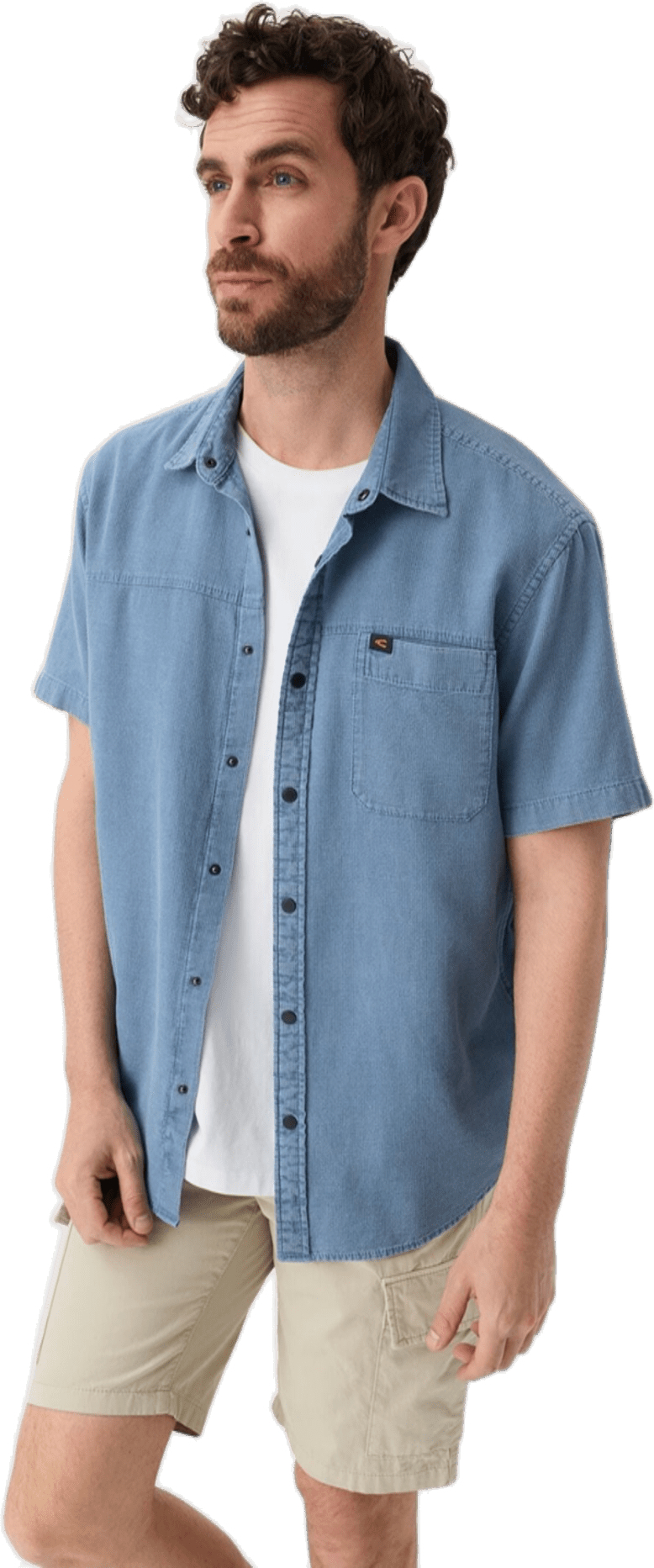 Сорочка чоловіча Camel Active Shirts 1/2 sleeves 409266-7S66-42 XL блакитнафото