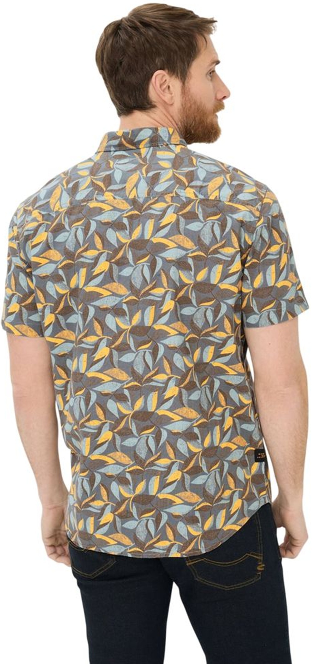 Рубашка мужская Camel Active Shirts 1/2 sleeves 409274-7S74-64 XL синяя фото 