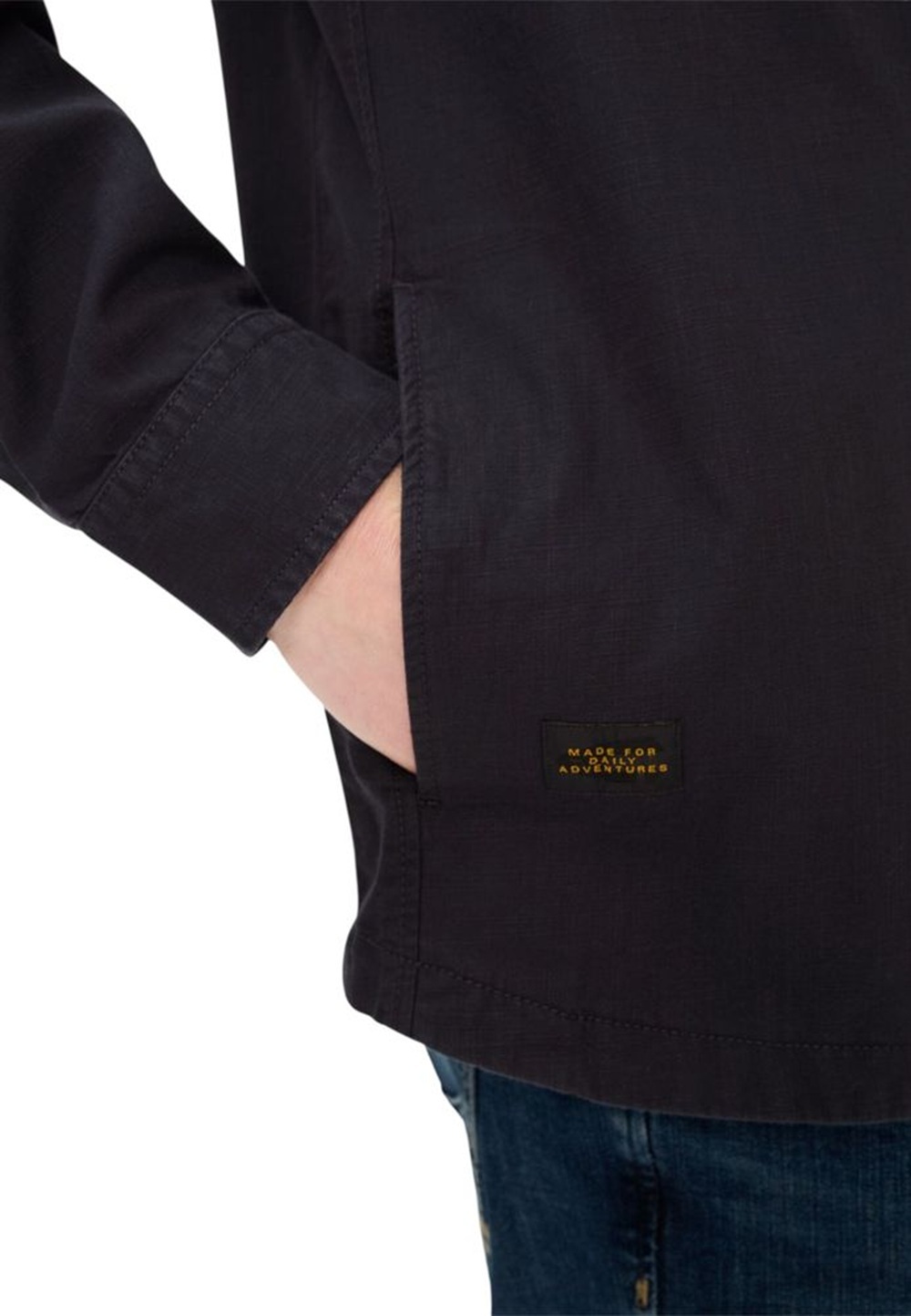 Сорочка з довгим рукавом чоловіча Camel Active Overshirts 409382-7S82-48 L темно-синяфото