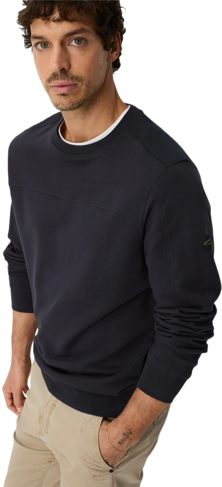 Світшот чоловічий Camel Active Sweatshirts 409400-7W02-48 S темно-синійфото