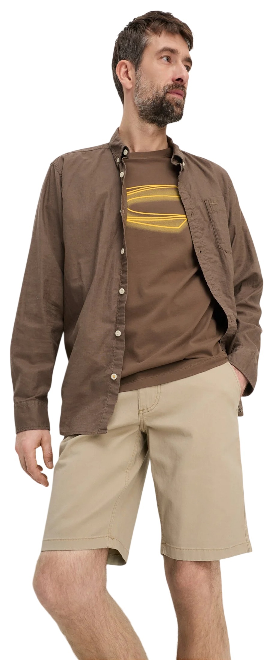 Футболка чоловіча Camel Active T-shirts 1/2 sleeves 409700-7T02-26 L коричневийфото