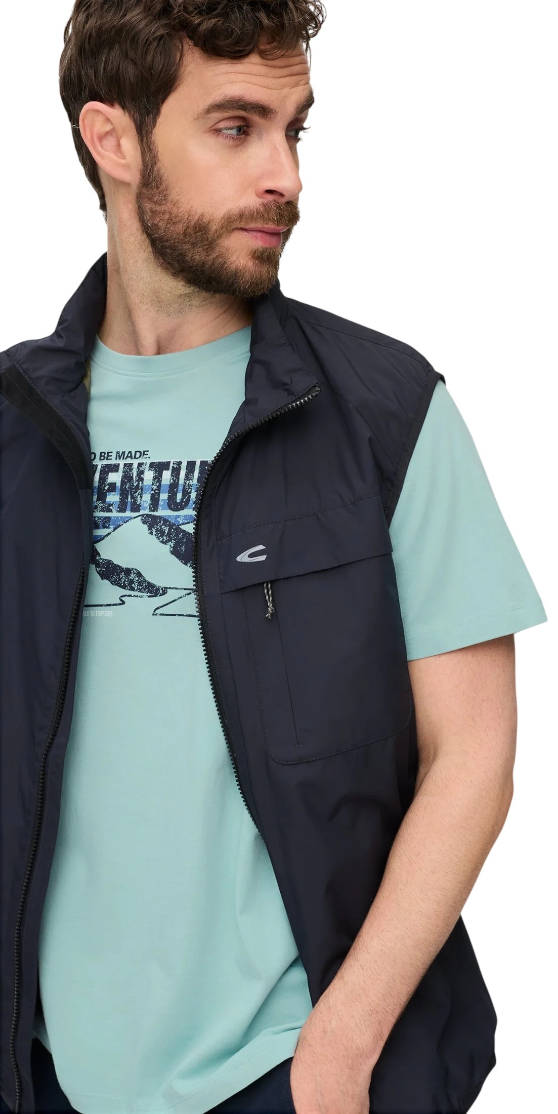 Футболка чоловіча Camel Active T-shirts 1/2 sleeves 409700-7T02-32 M блактинафото