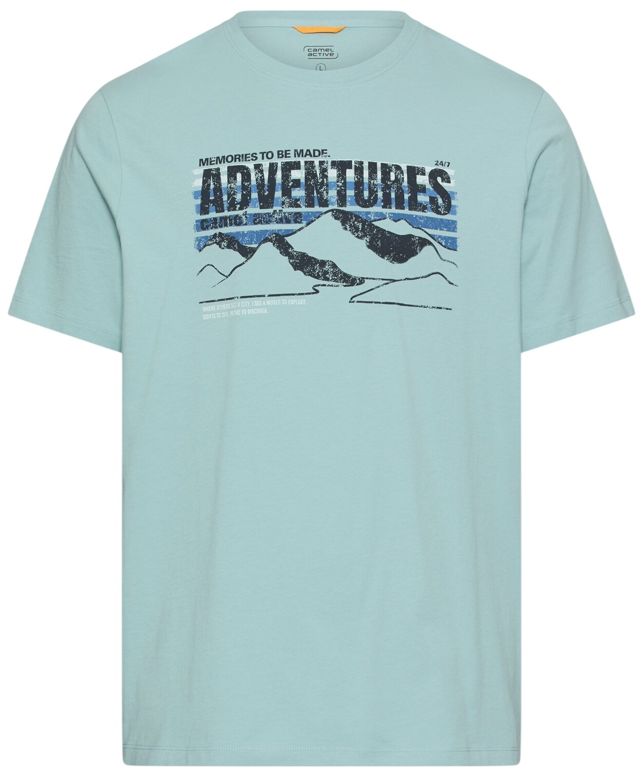 Футболка чоловіча Camel Active T-shirts 1/2 sleeves 409700-7T02-32 M блактинафото