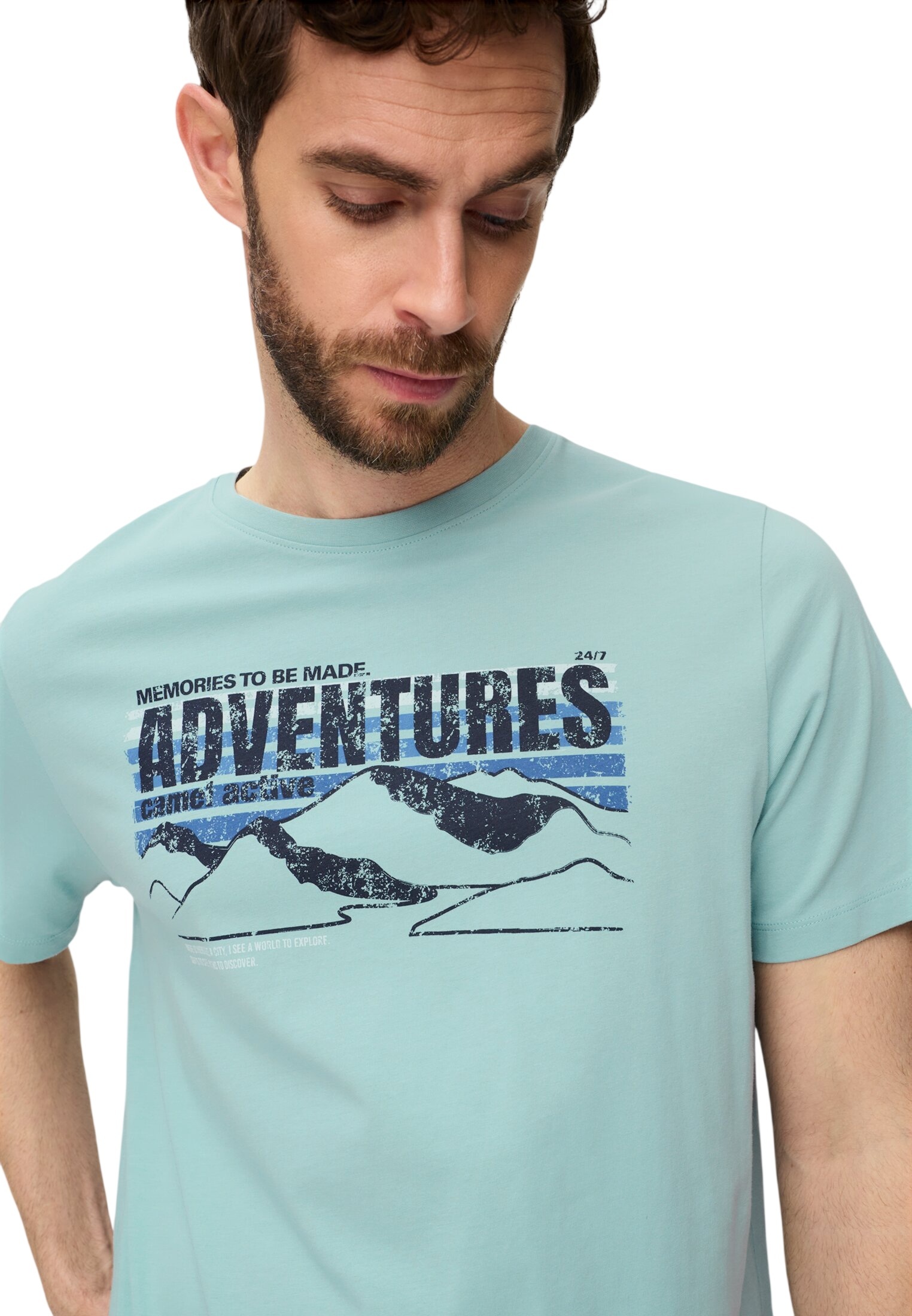 Футболка чоловіча Camel Active T-shirts 1/2 sleeves 409700-7T02-32 2XL блактинафото