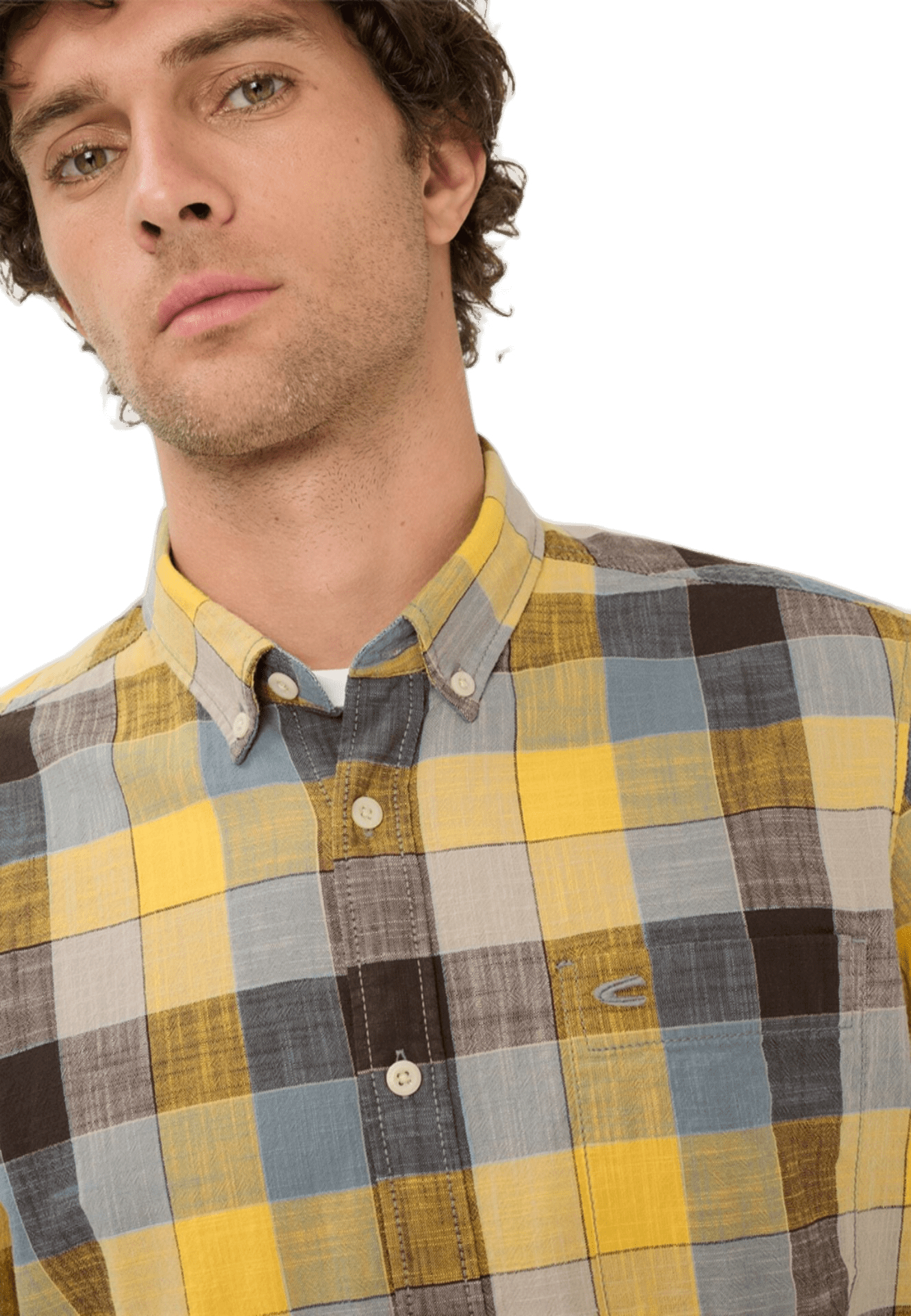 Сорочка чоловіча Camel Active Shirts 1/2 sleeves 409261-7S61-64 2XL жовтафото