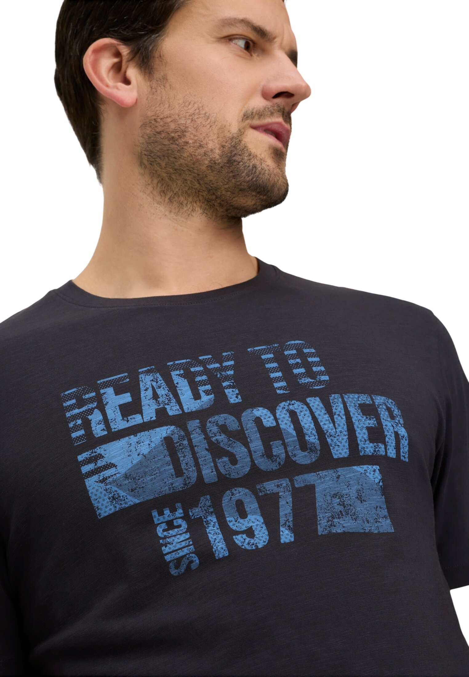 Футболка чоловіча Camel Active T-shirts 1/2 sleeves 409700-7T17-48 M темно-синяфото