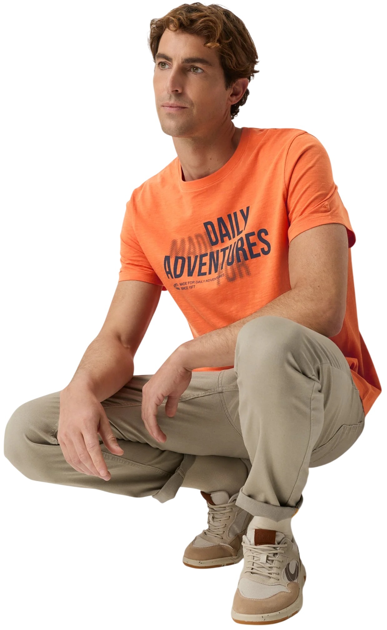 Футболка чоловіча Camel Active T-shirts 1/2 sleeves 409700-7T17-66 L помаранчевафото