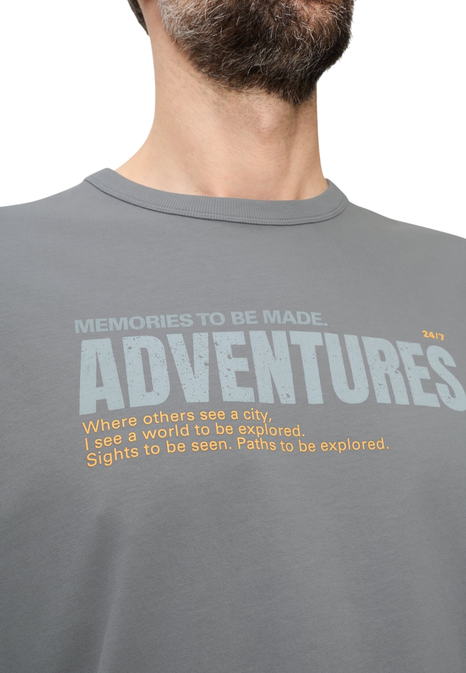 Футболка чоловіча Camel Active T-shirts 1/2 sleeves 409700-7T27-45 M сірафото