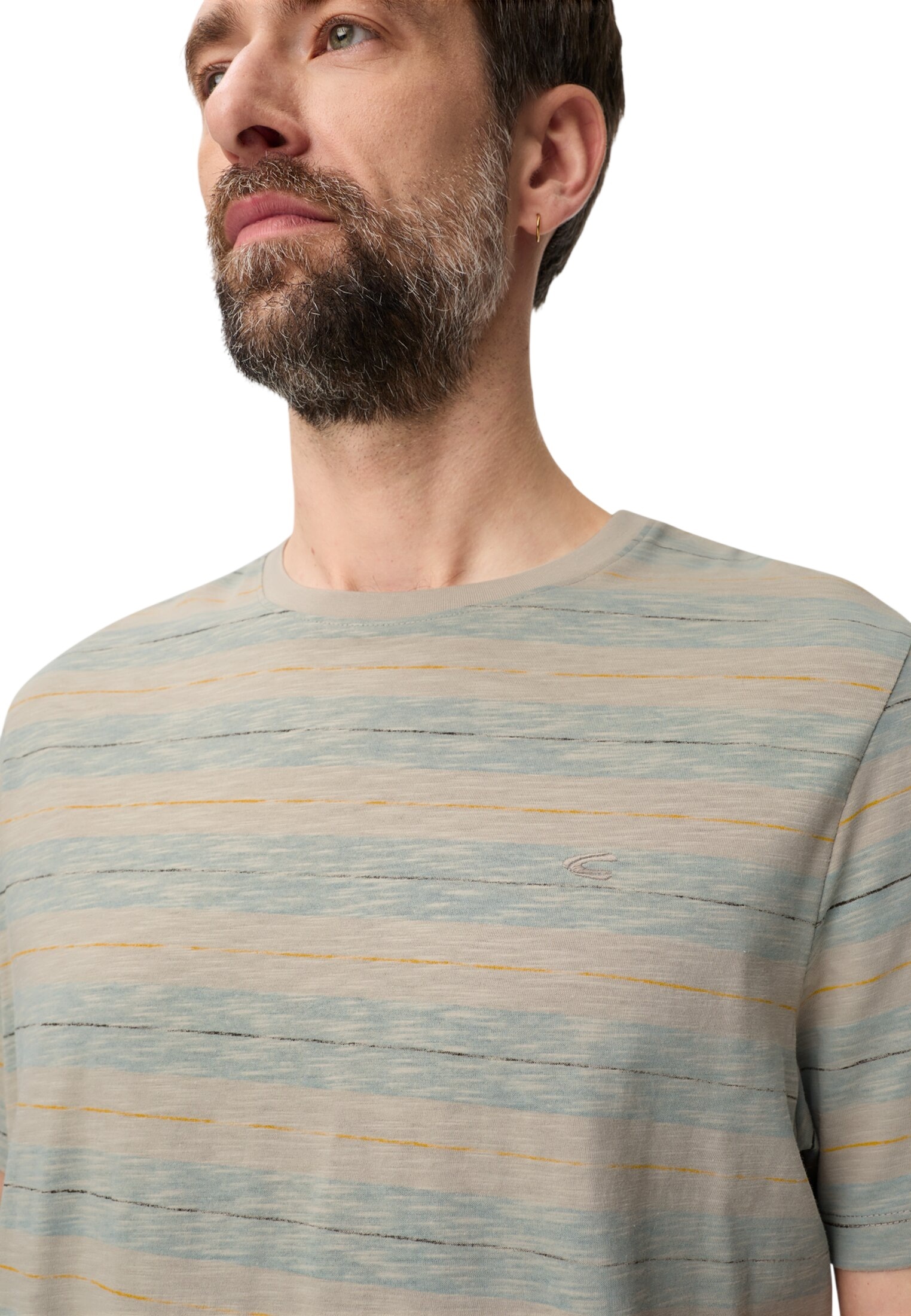 Футболка чоловіча Camel Active T-shirts 1/2 sleeves 409700-7T53-43 M бежевафото