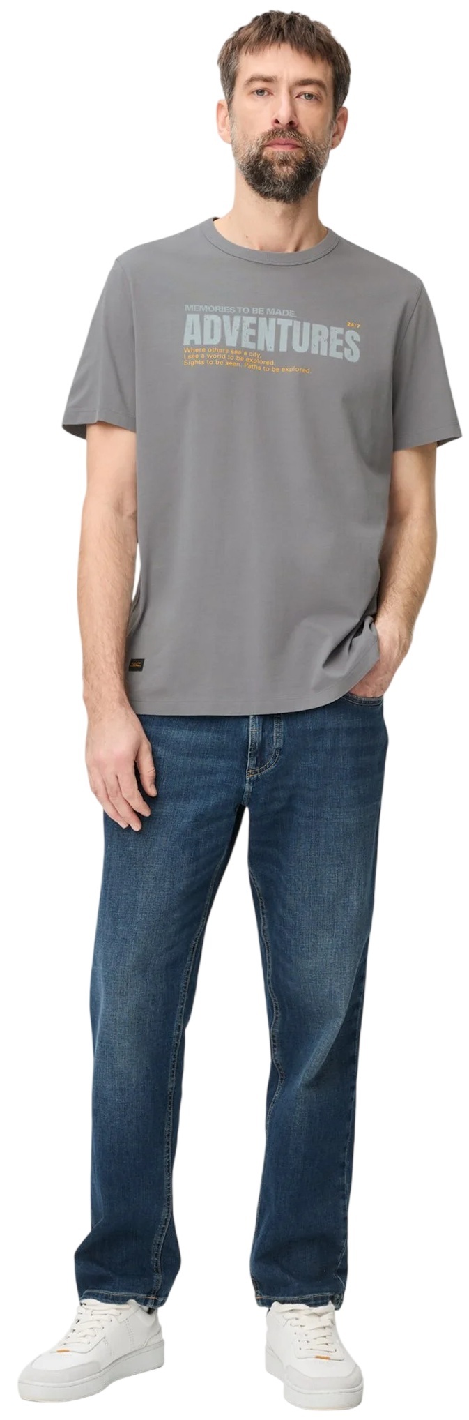 Футболка чоловіча Camel Active T-shirts 1/2 sleeves 409700-7T27-45 2XL сірафото