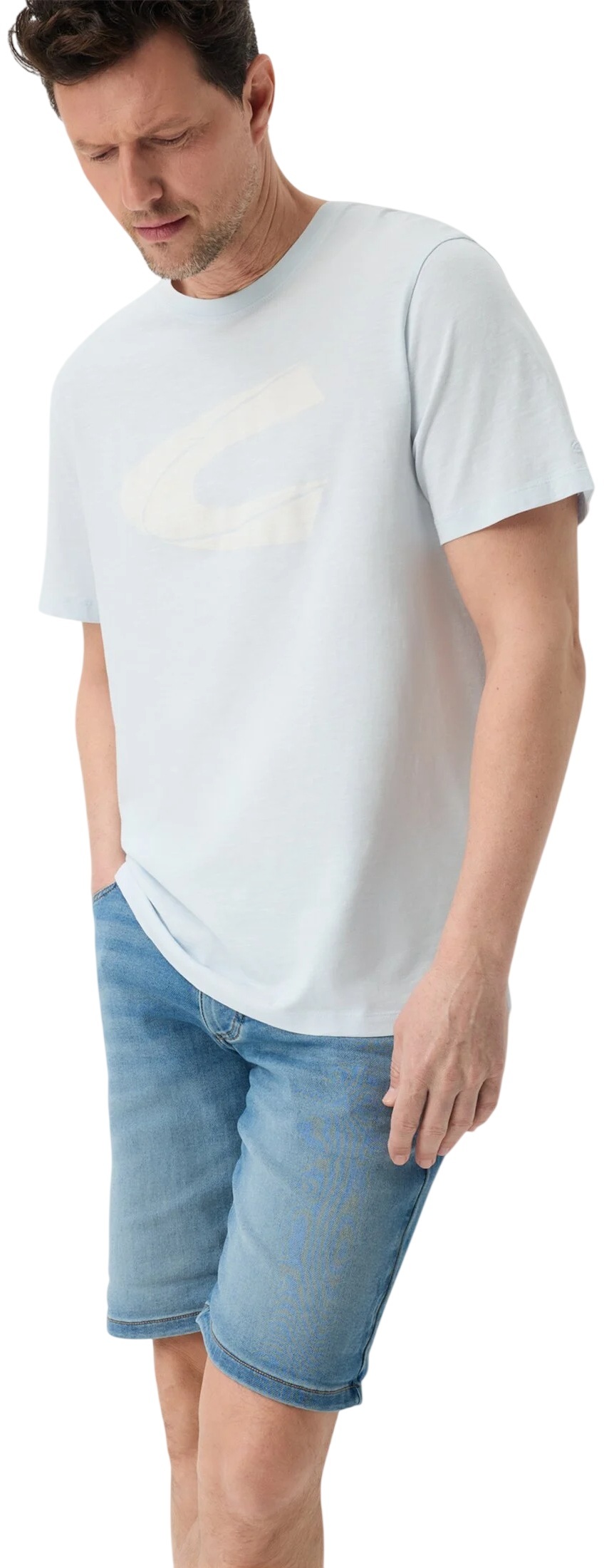 Футболка чоловіча Camel Active T-shirts 1/2 sleeves 409700-7T54-42 L блактинафото