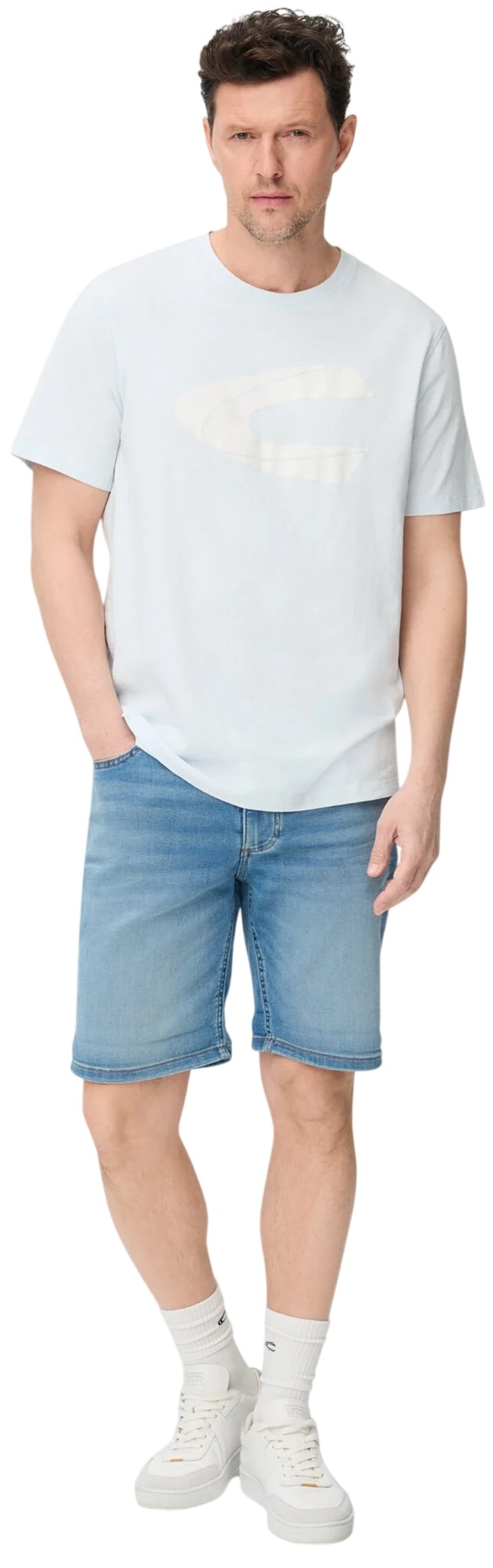 Футболка чоловіча Camel Active T-shirts 1/2 sleeves 409700-7T54-42 M блактинафото