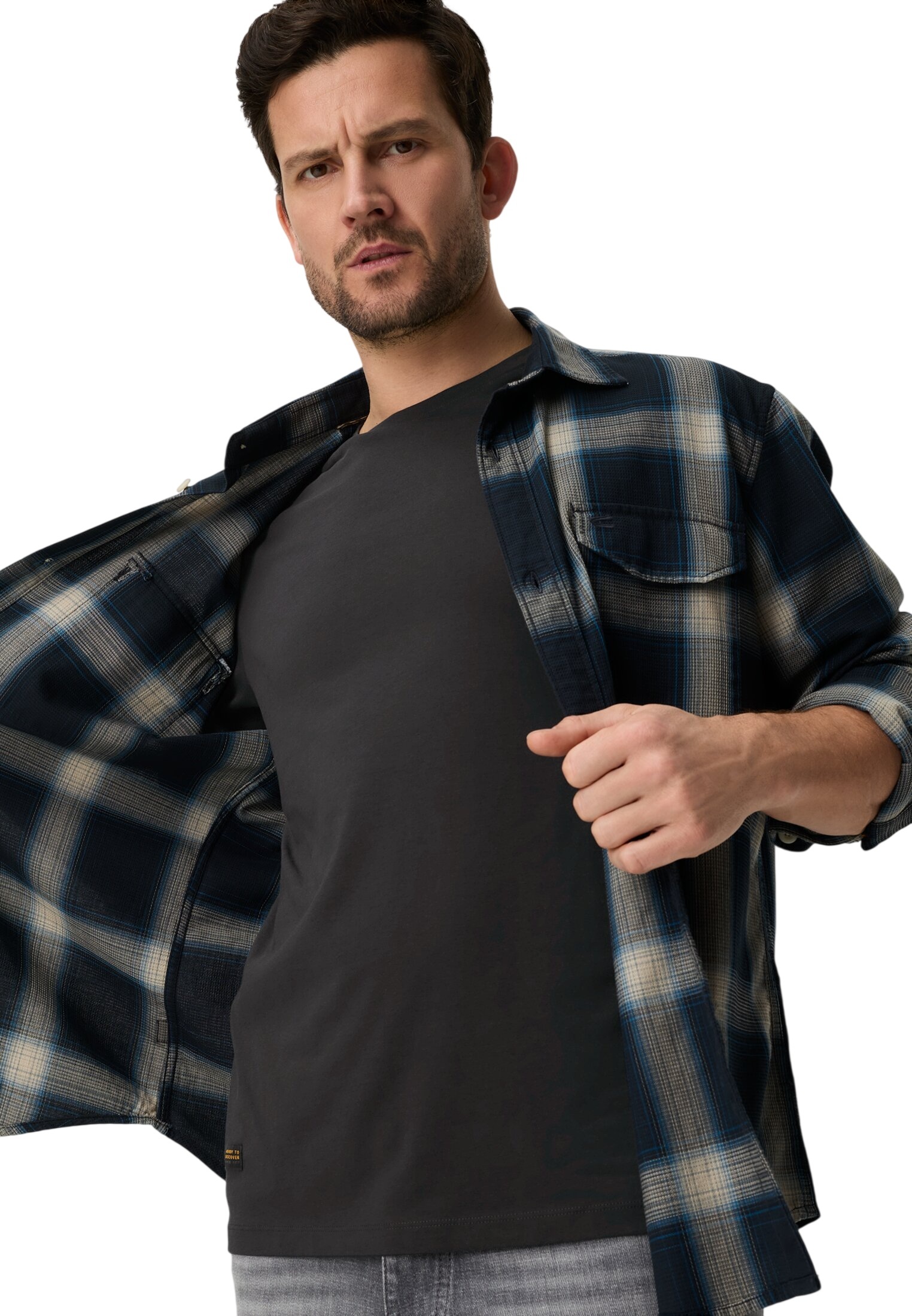 Футболка чоловіча Camel Active T-shirts 1/2 sleeves 409700-9T87-88 L темно-сіра фото3