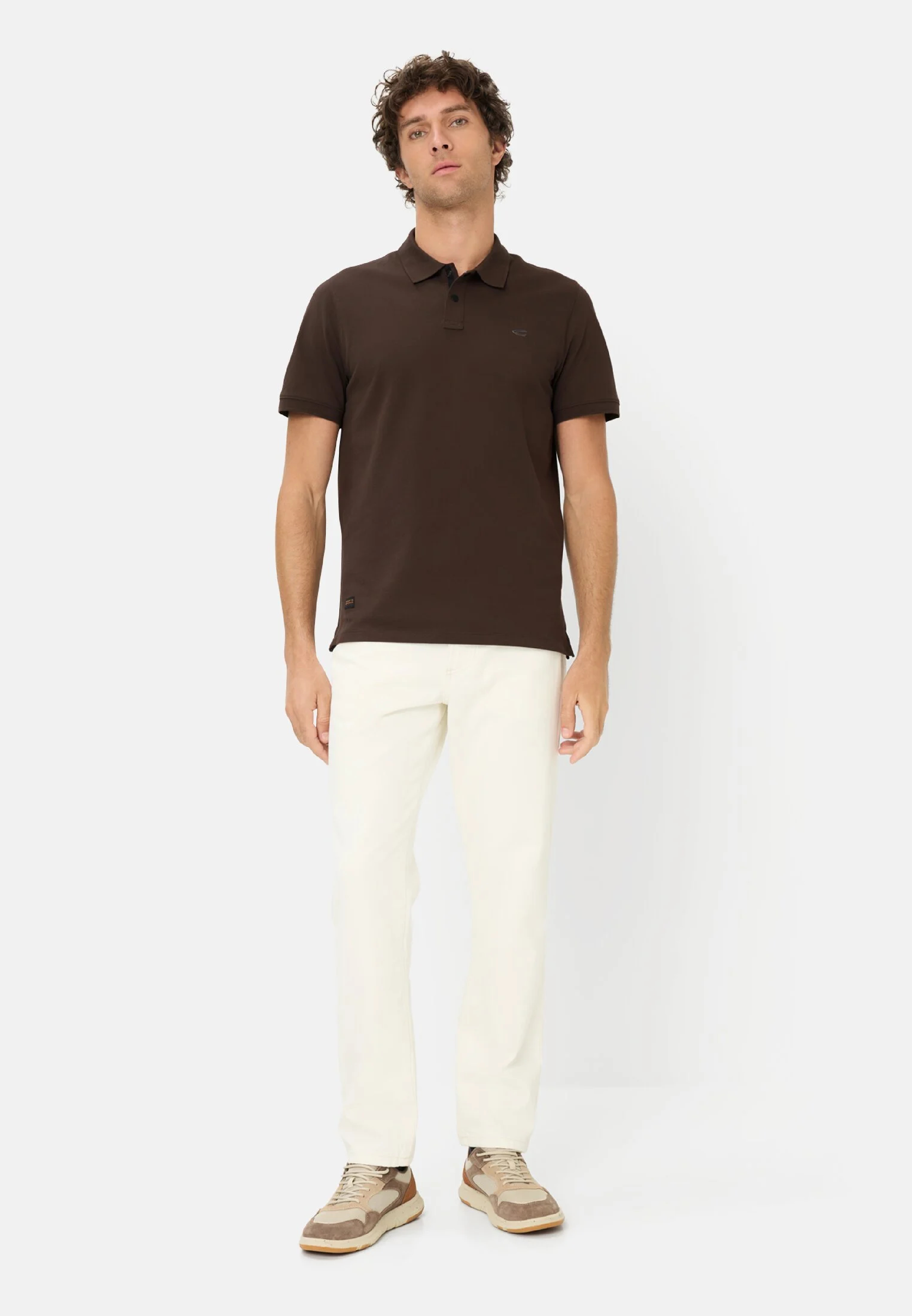 Поло чоловіче Camel Active Polos 1/2 sleeves 409920-7P01-28 L коричневефото