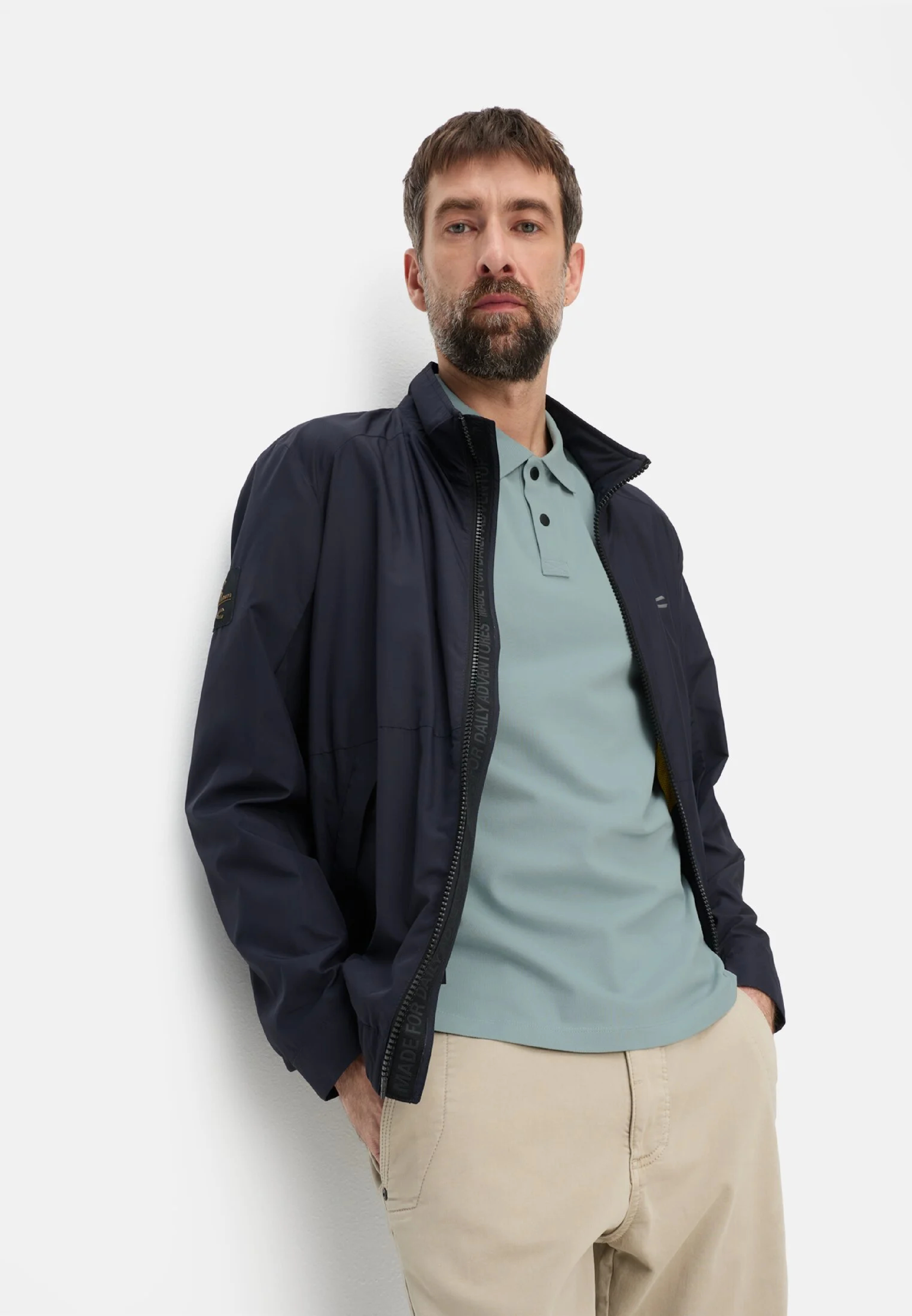 Поло чоловіче Camel Active Polos 1/2 sleeves 409920-7P01-43 L блакитнефото