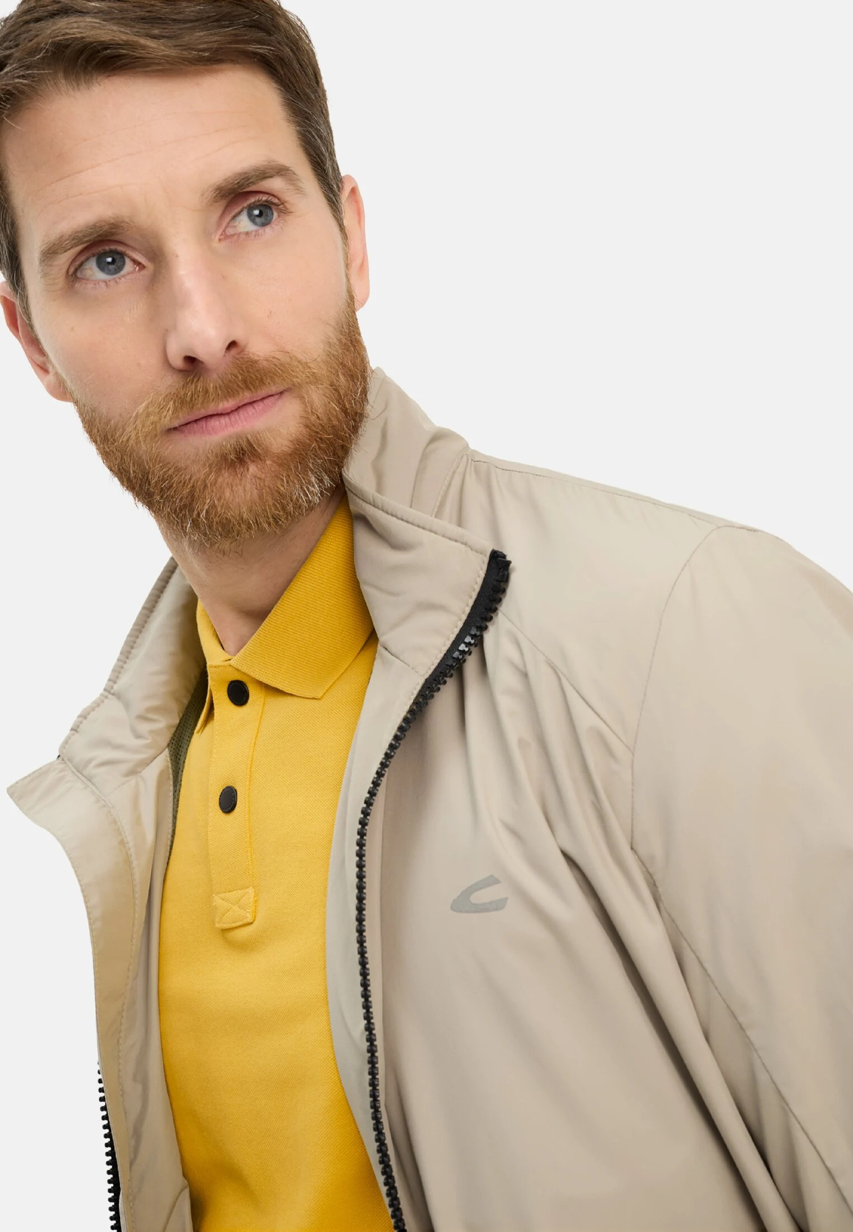 Поло чоловіче Camel Active Polos 1/2 sleeves 409920-7P01-64 2XL жовтефото