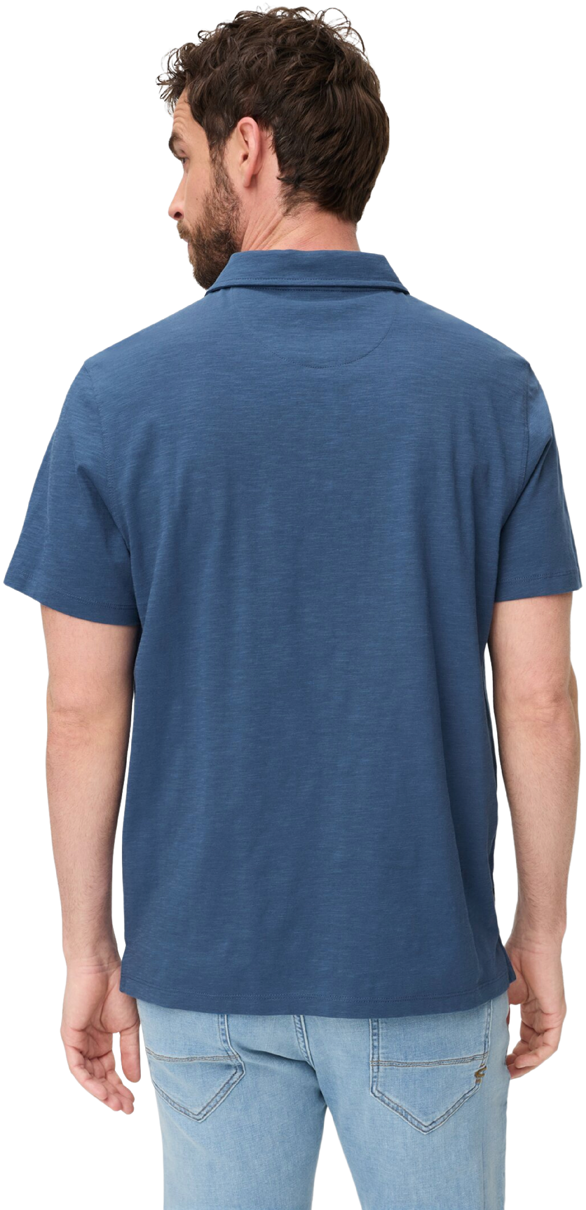 Поло мужское Camel Active Polos 1/2 sleeves 409920-7P08-44 2XL голубое фото 