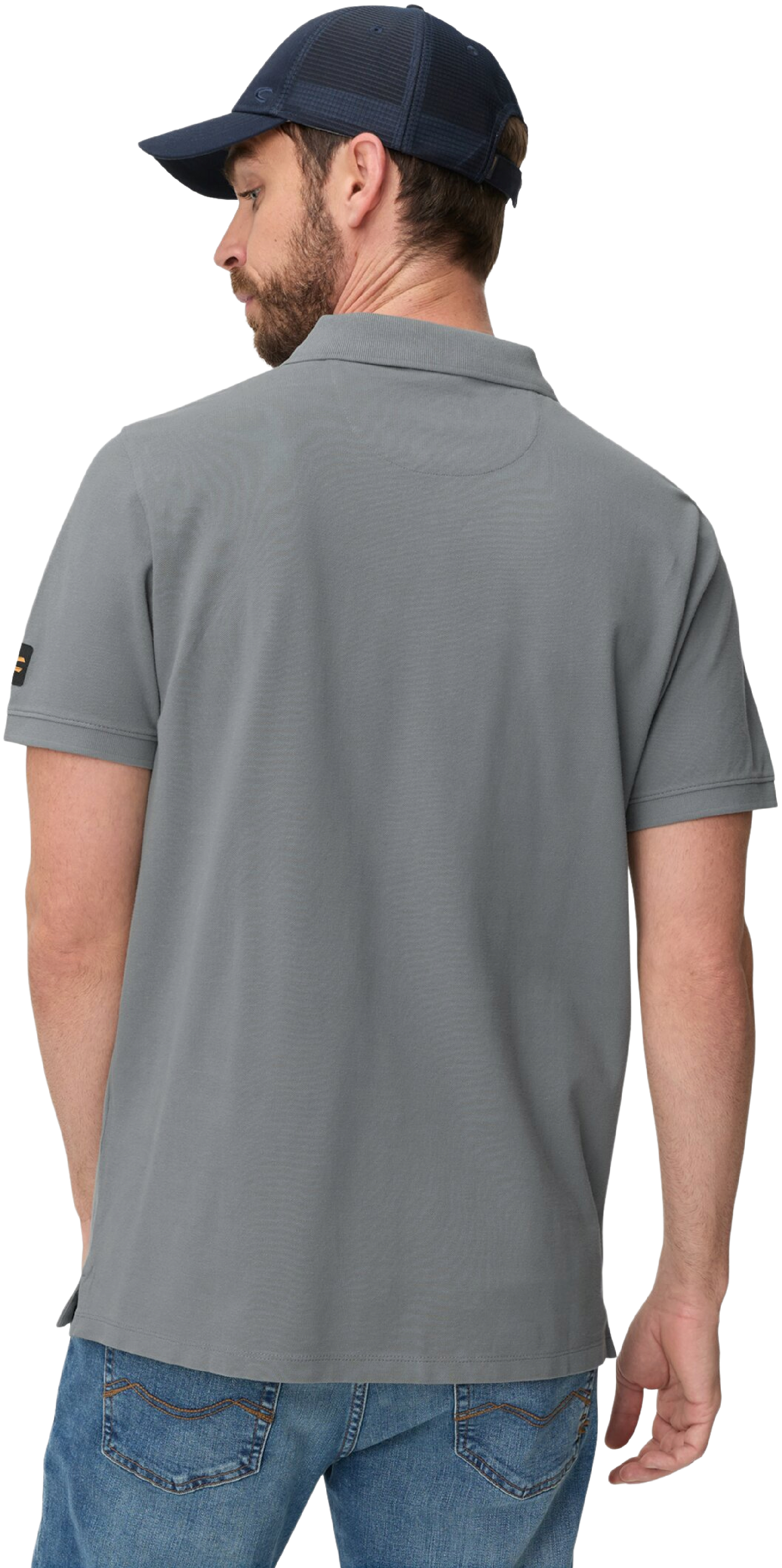 Поло чоловіче Camel Active Polos 1/2 sleeves 409920-7P28-45 M темно-синєфото