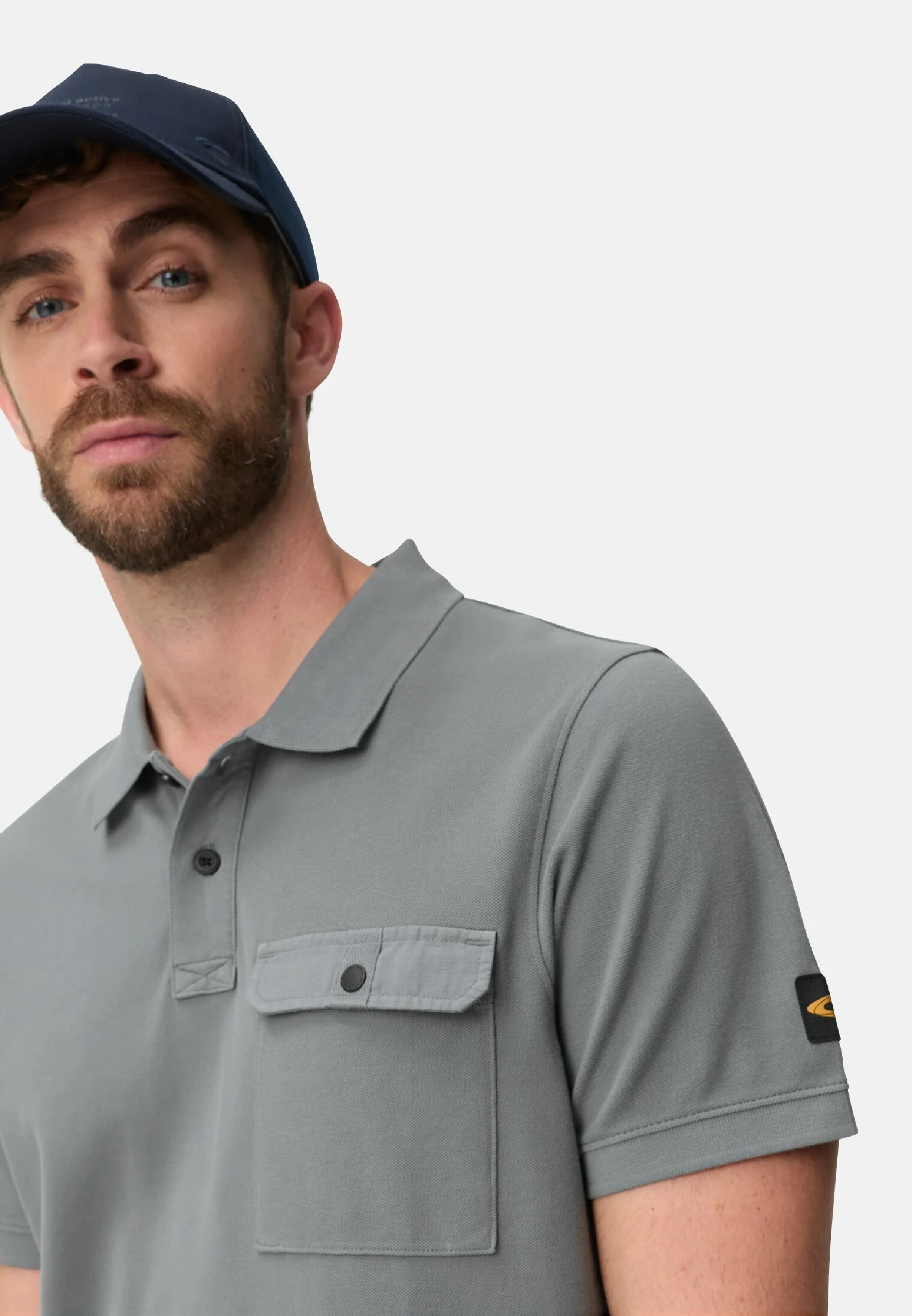 Поло чоловіче Camel Active Polos 1/2 sleeves 409920-7P28-45 XL темно-синєфото