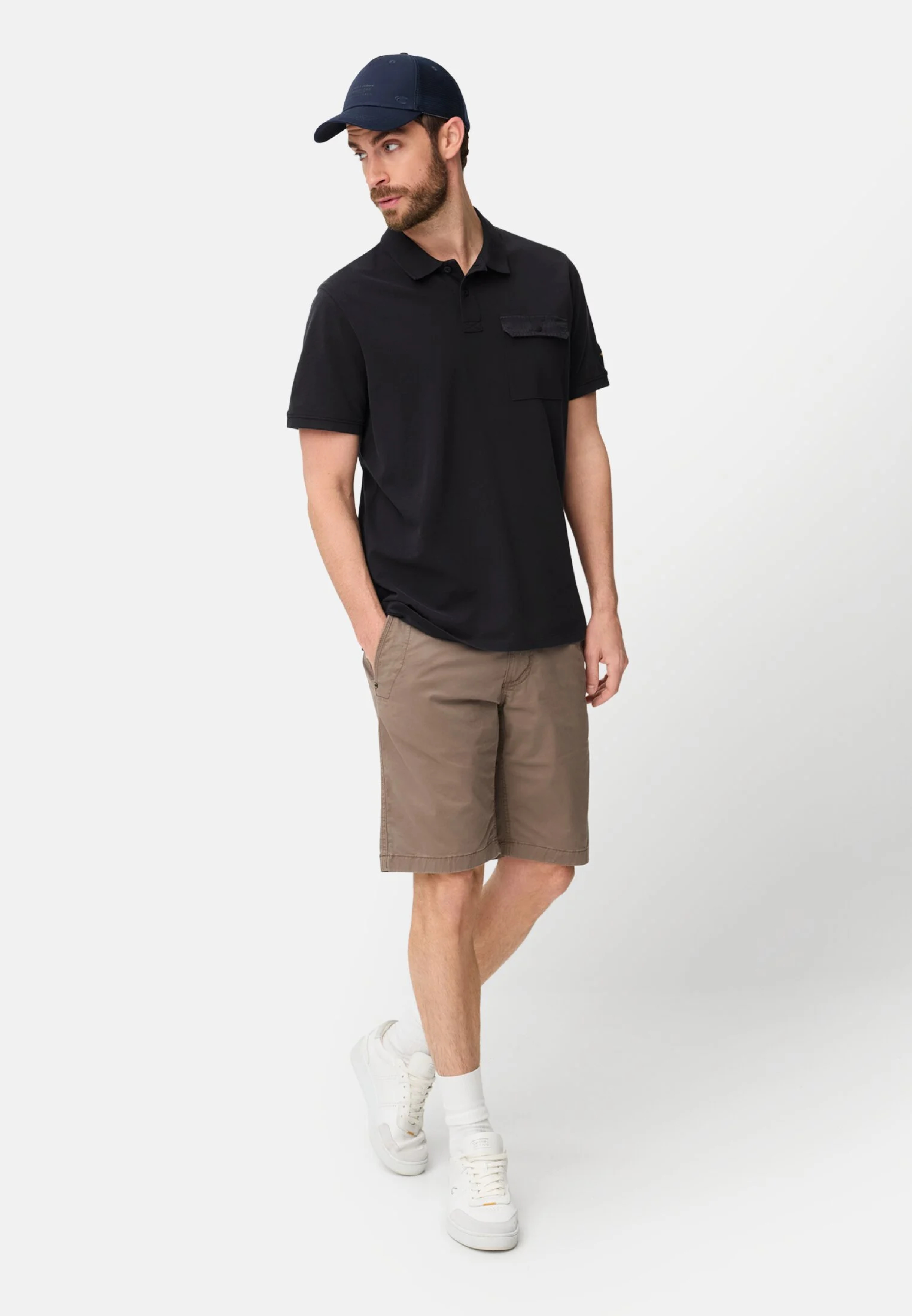 Поло мужское Camel Active Polos 1/2 sleeves 409920-7P28-48 2XL темно-синие фото 