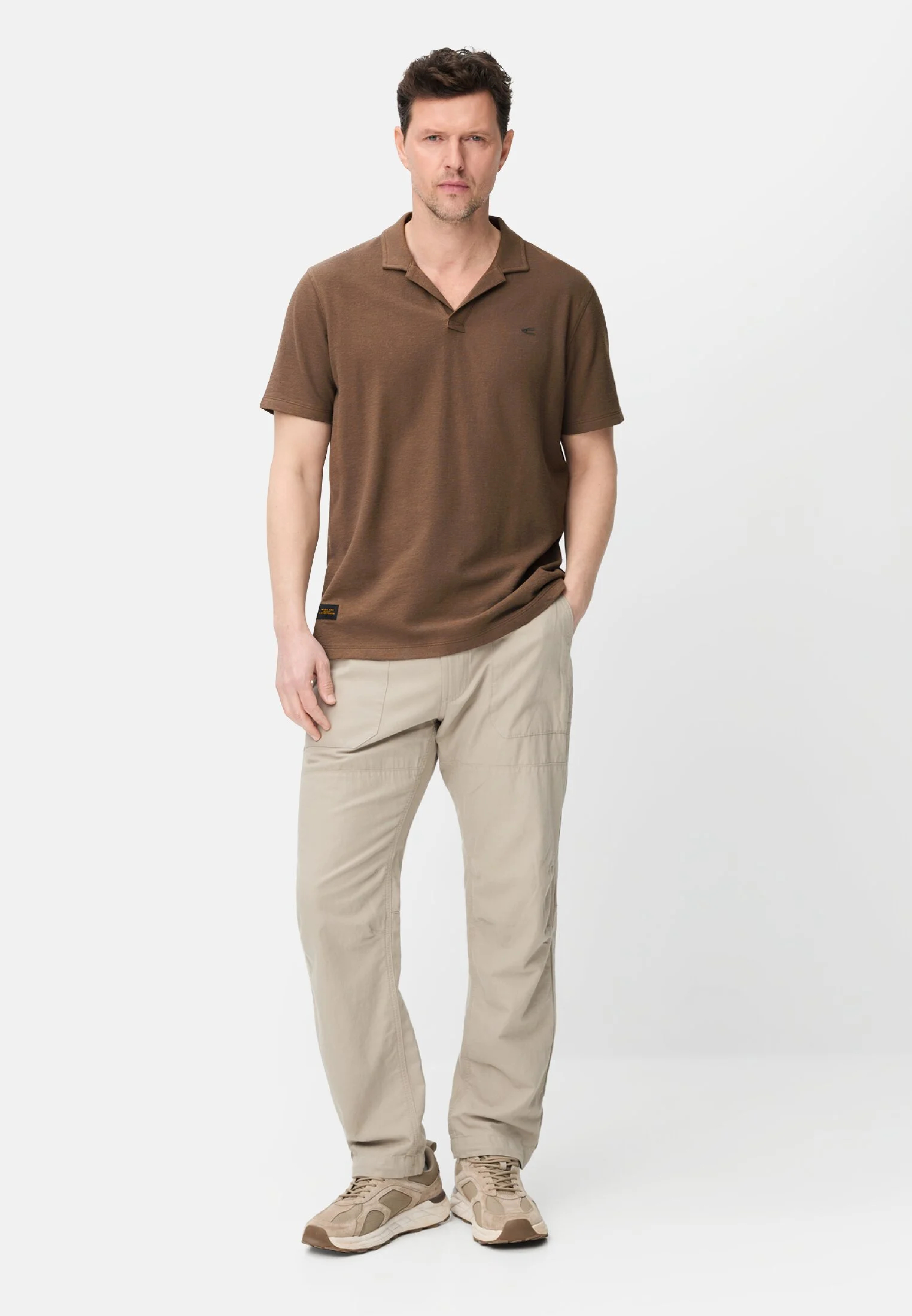 Поло мужское Camel Active Polos 1/2 sleeves 409920-7P60-26 XL коричневое фото 