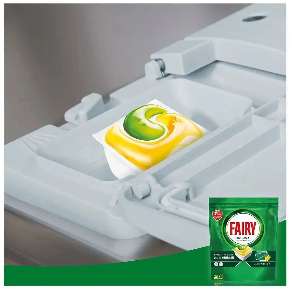 Капсули для посудомийних машин Fairy Original All-in-1 Лимон 29 штфото