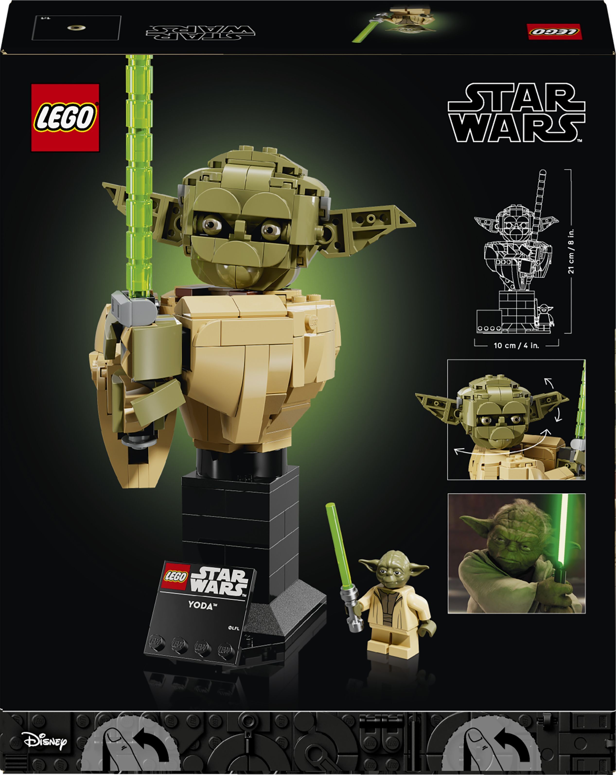 LEGO 75438 Star Wars Бюст Йоды фото 14