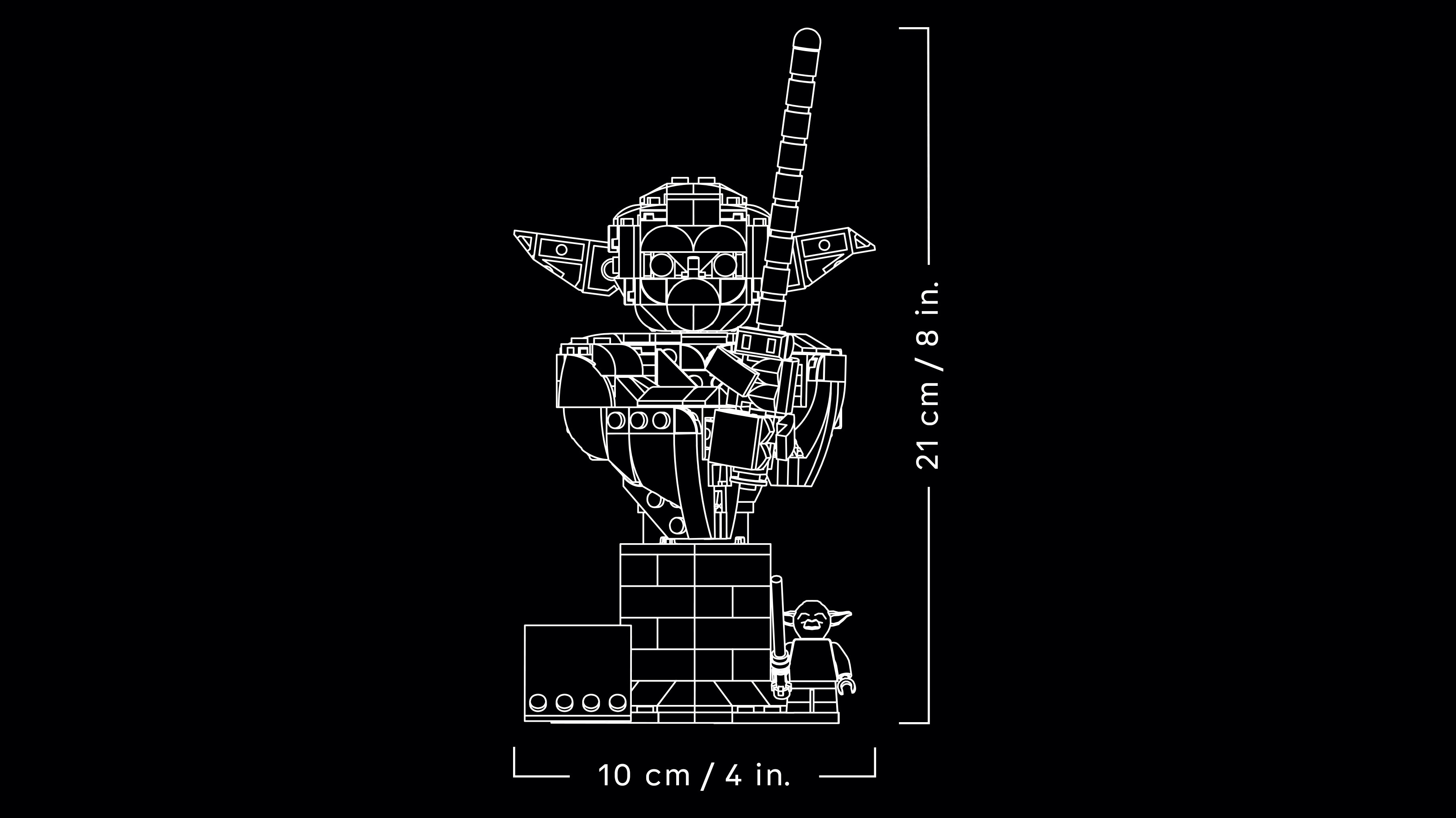 LEGO 75438 Star Wars Бюст Йоды фото 12