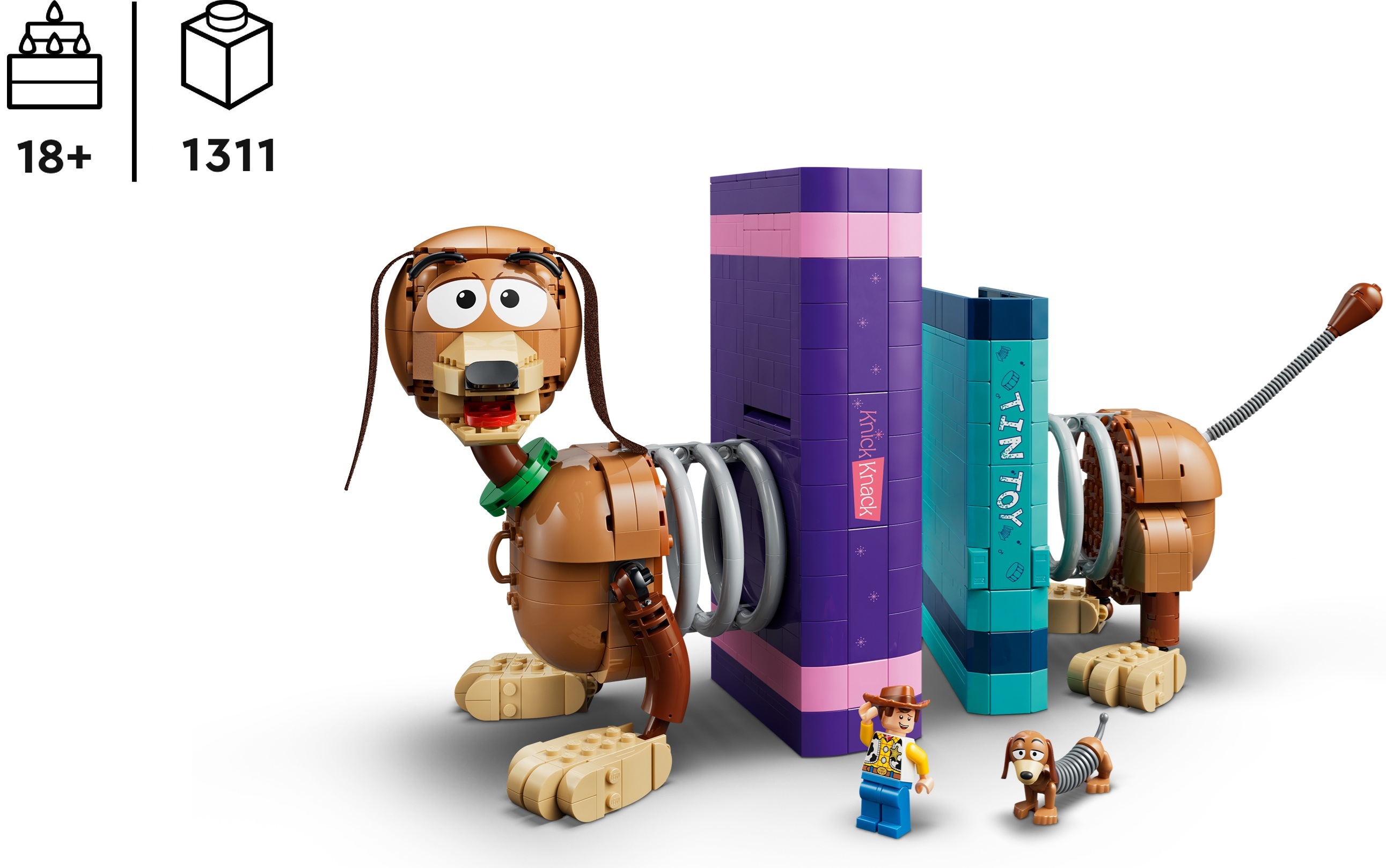 LEGO 43301 Книжные подставки Собачка Слинки из История игрушек фото2