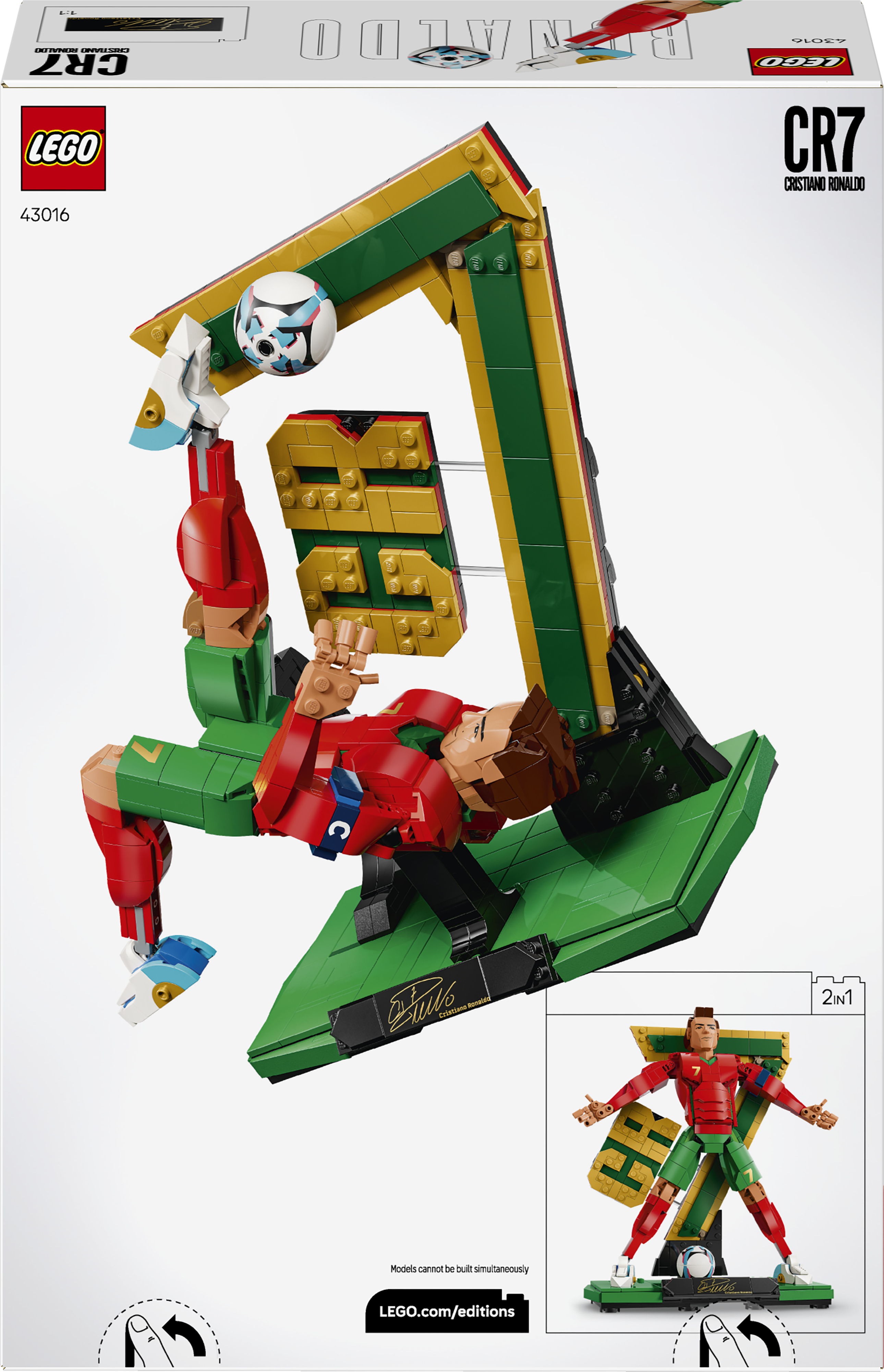 LEGO 43016 Editions Football Криштиану Роналду – легенда футбола фото 
