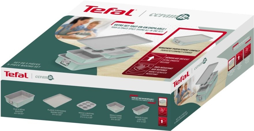 Набір для випікання Tefal Ceramik 5 предметів J175S504фото