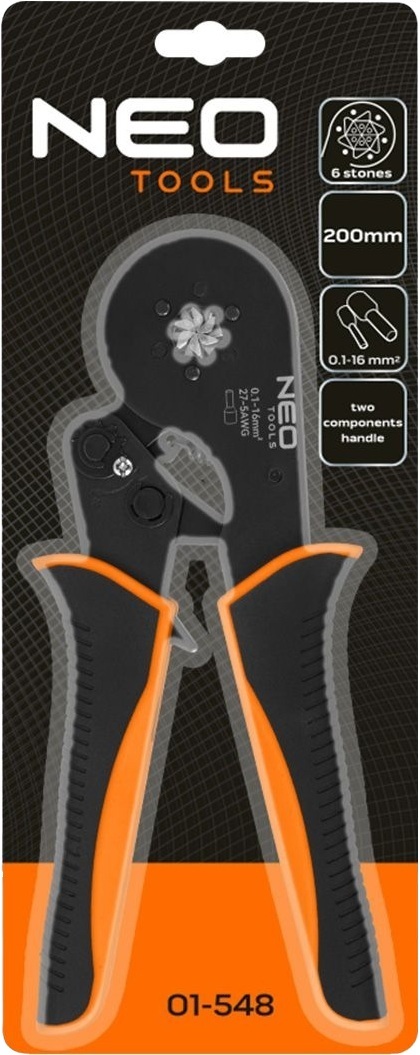 Клещи обжимные Neo Tools для концевых гильз 0,1-16мм2, 200мм (01-548) фото 3